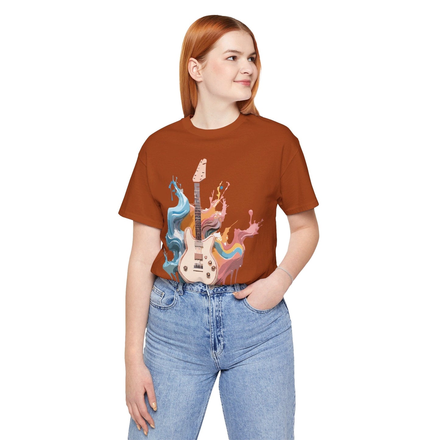 Adelpha Music Graphic T Shirt Unisex Short Sleeve Vintage Inspired Art Tee For Everyday Casual Wear