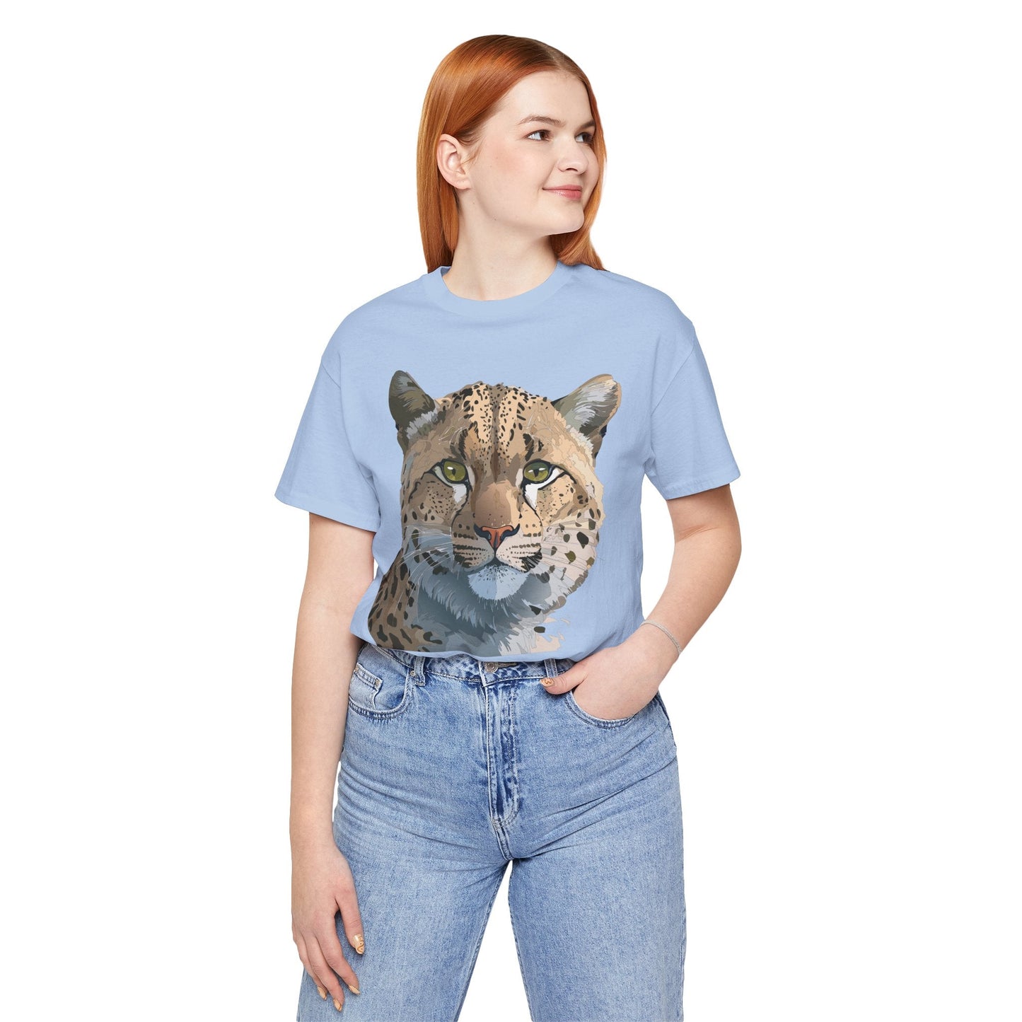 Unisex Animal Shirt With Animals Art Design Tee Short Sleeve Wildlife Print Tee Shirt