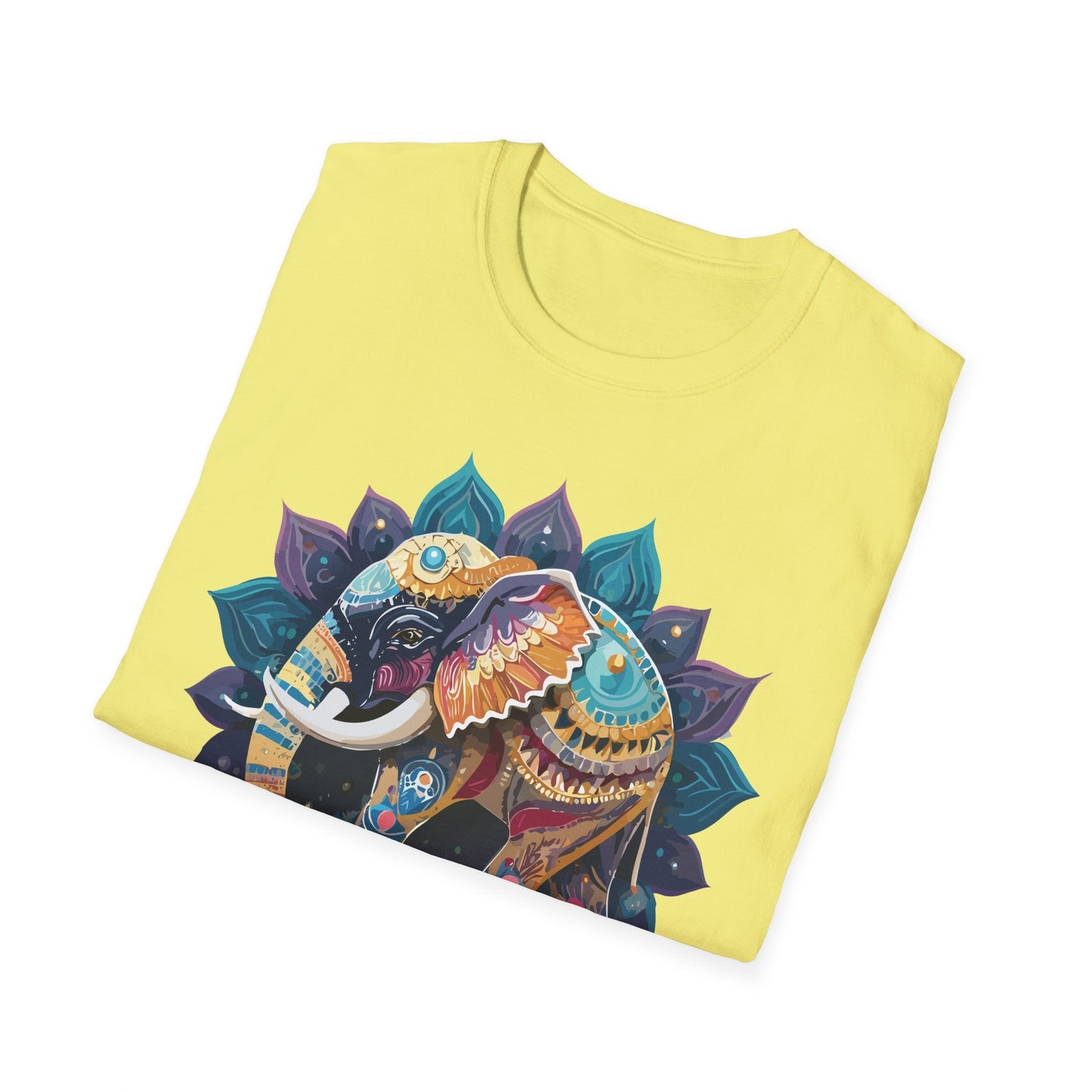 Elephant T Shirt Unisex Softstyle Cotton Tee Gildan 64000 Comfortable Everyday Wear