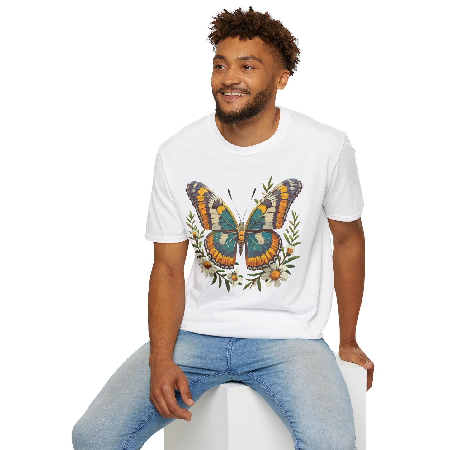 Monarch Butterfly Shirt Unisex T Shirt Softstyle 100 Percent Ring Spun Cotton Comfort