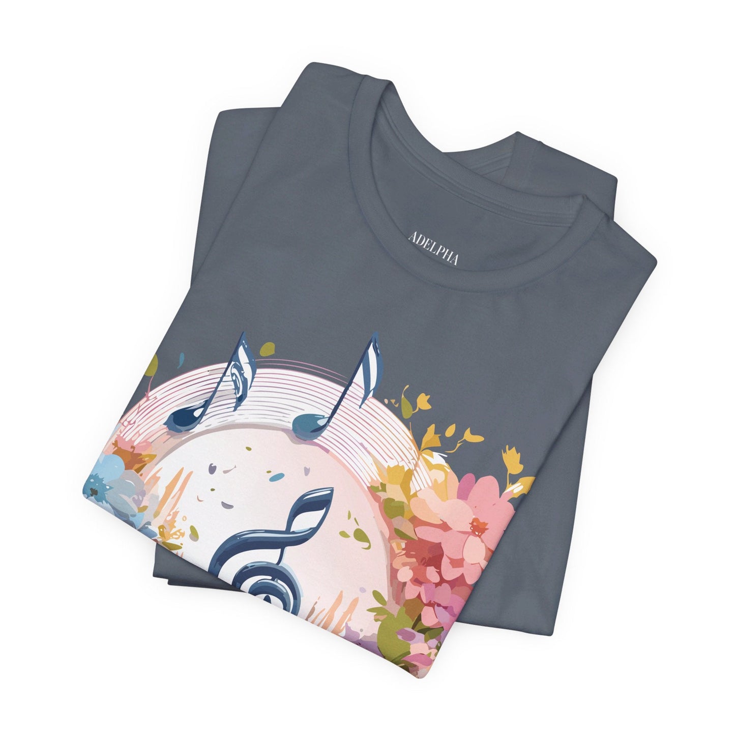 Adelpha Graphic Music T Shirt Unisex Jersey Short Sleeve Tee With Vintage Artwork