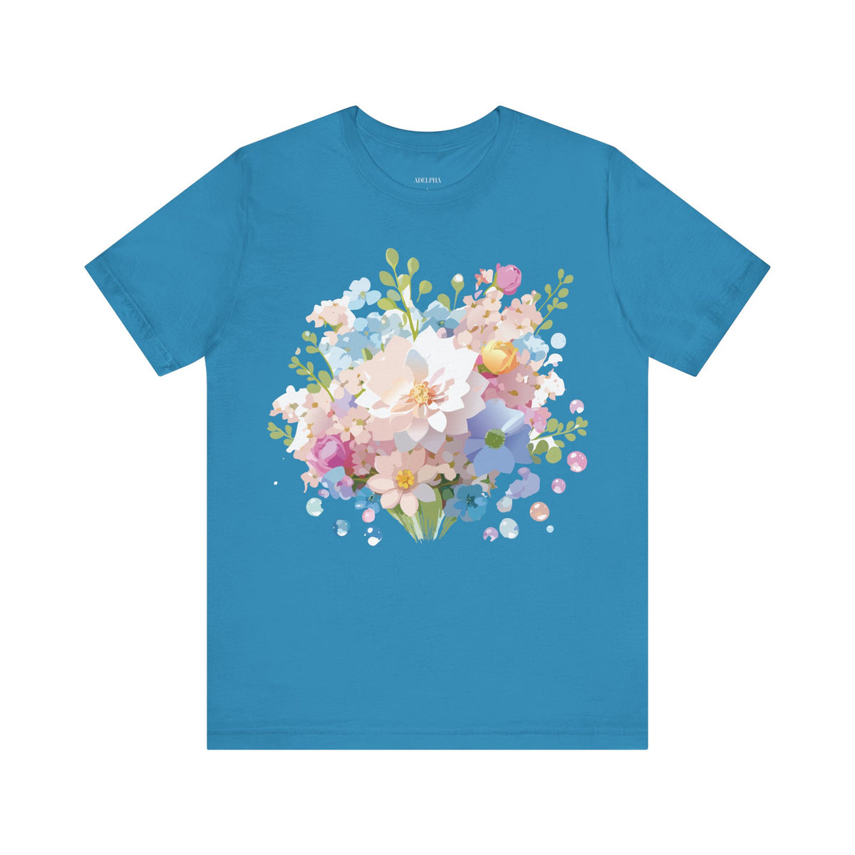 Floral Graphic Tee Shirt - Bella+Canvas Unisex 100 Cotton 5