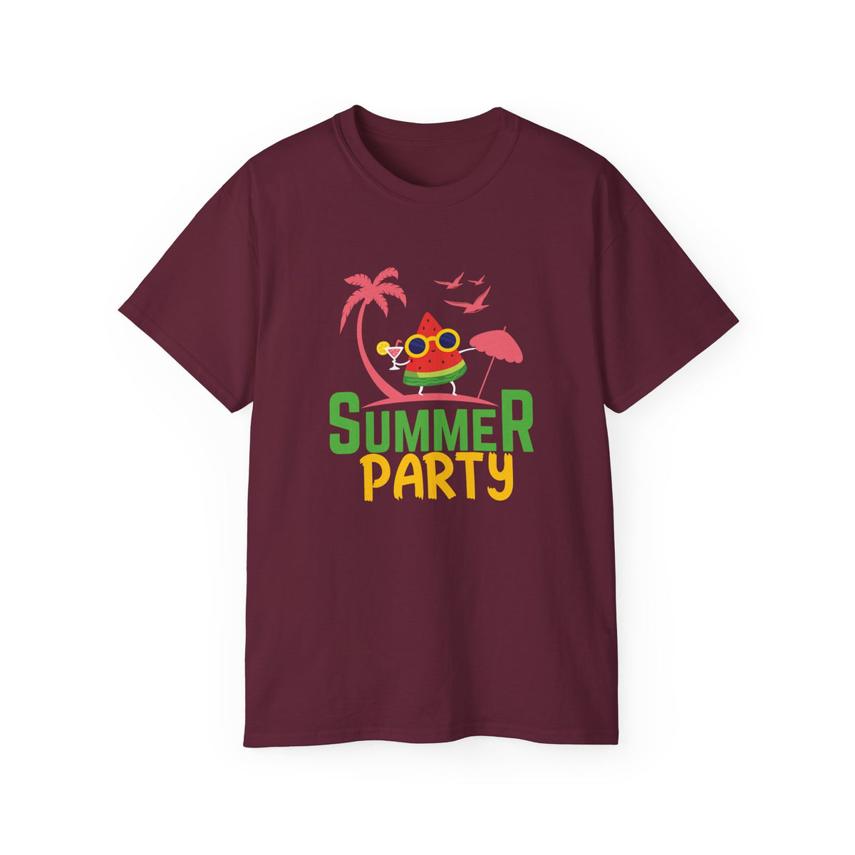 Summer Party Frog Tee | Tropical Palm Cocktail Design