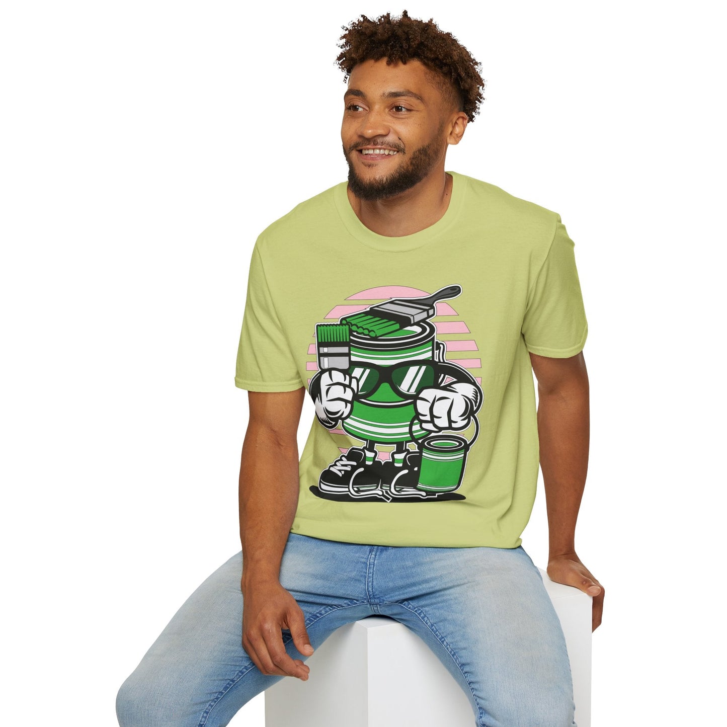 Cartoon T Shirt Animation Tee Funny Graphic Shirt For Unisex Gildan Softstyle 64000 Art Design