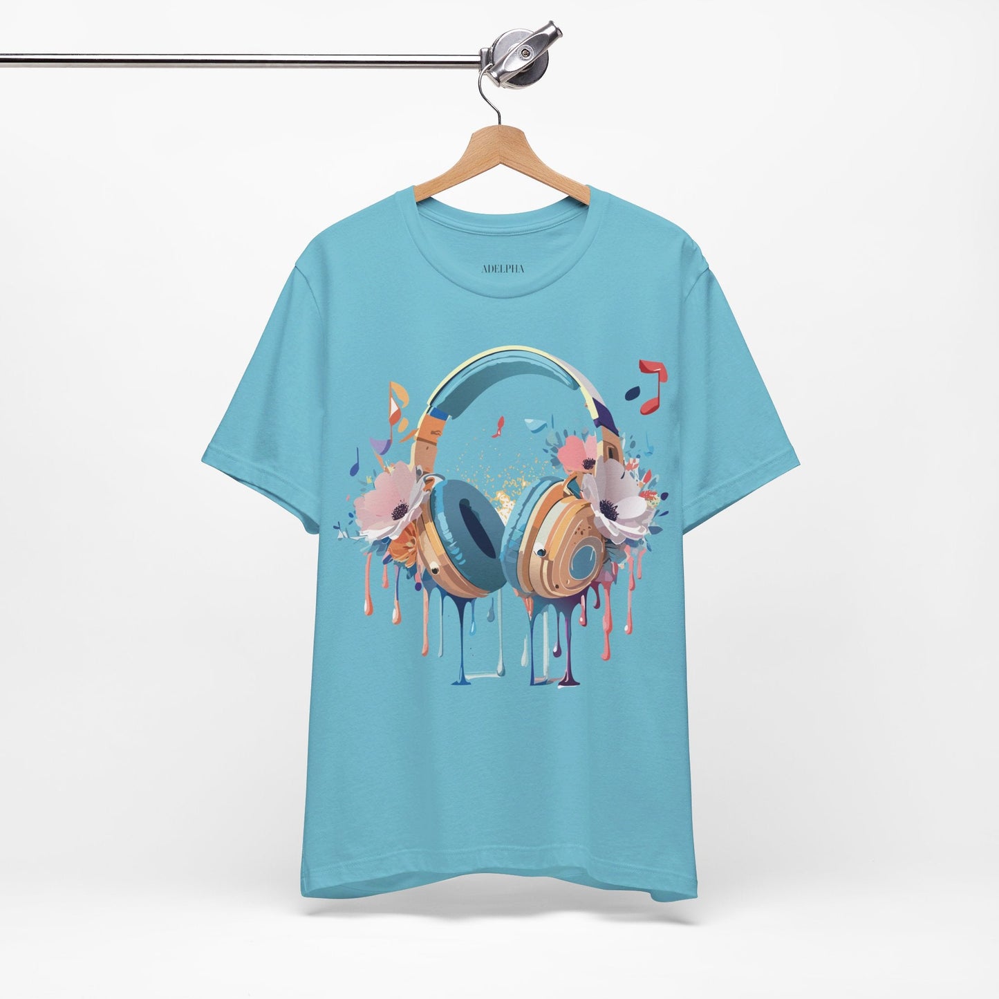 Adelpha Graphic Unisex Music T Shirt With Vintage Inspired Artwork Short Sleeve Tee