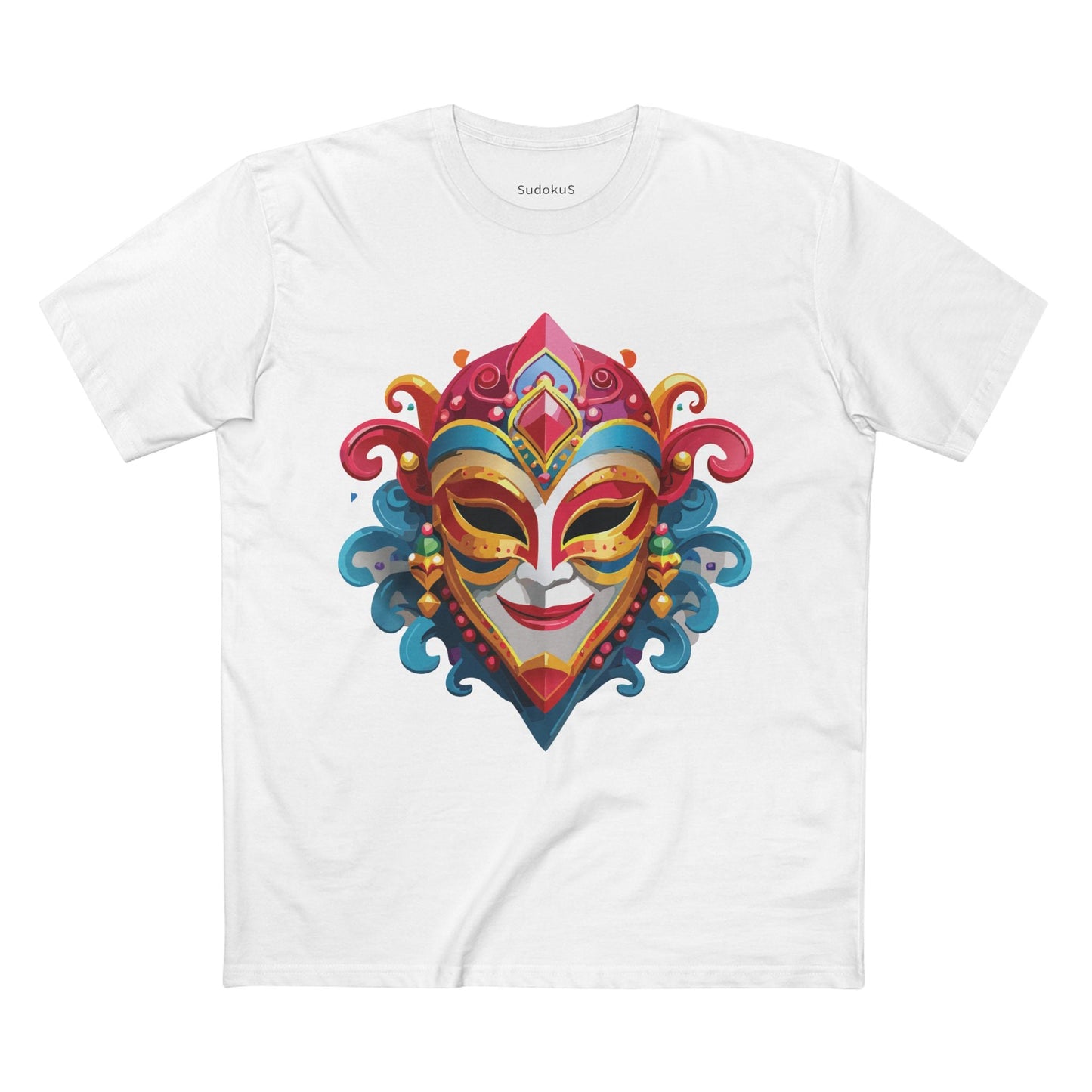 Mask Graphic Unisex 100 Cotton Staple Tee 21