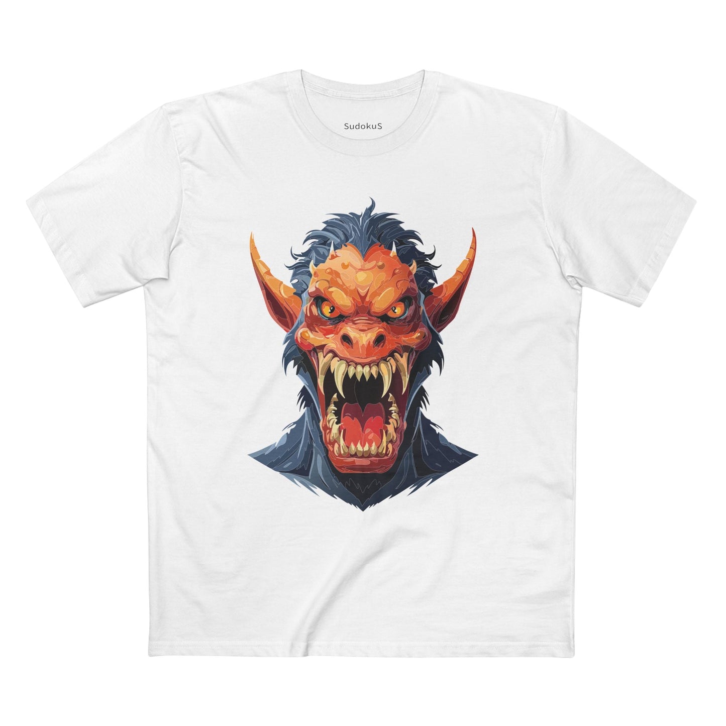Cartoon Monsters Graphic Unisex 100 Cotton Staple Tee 2