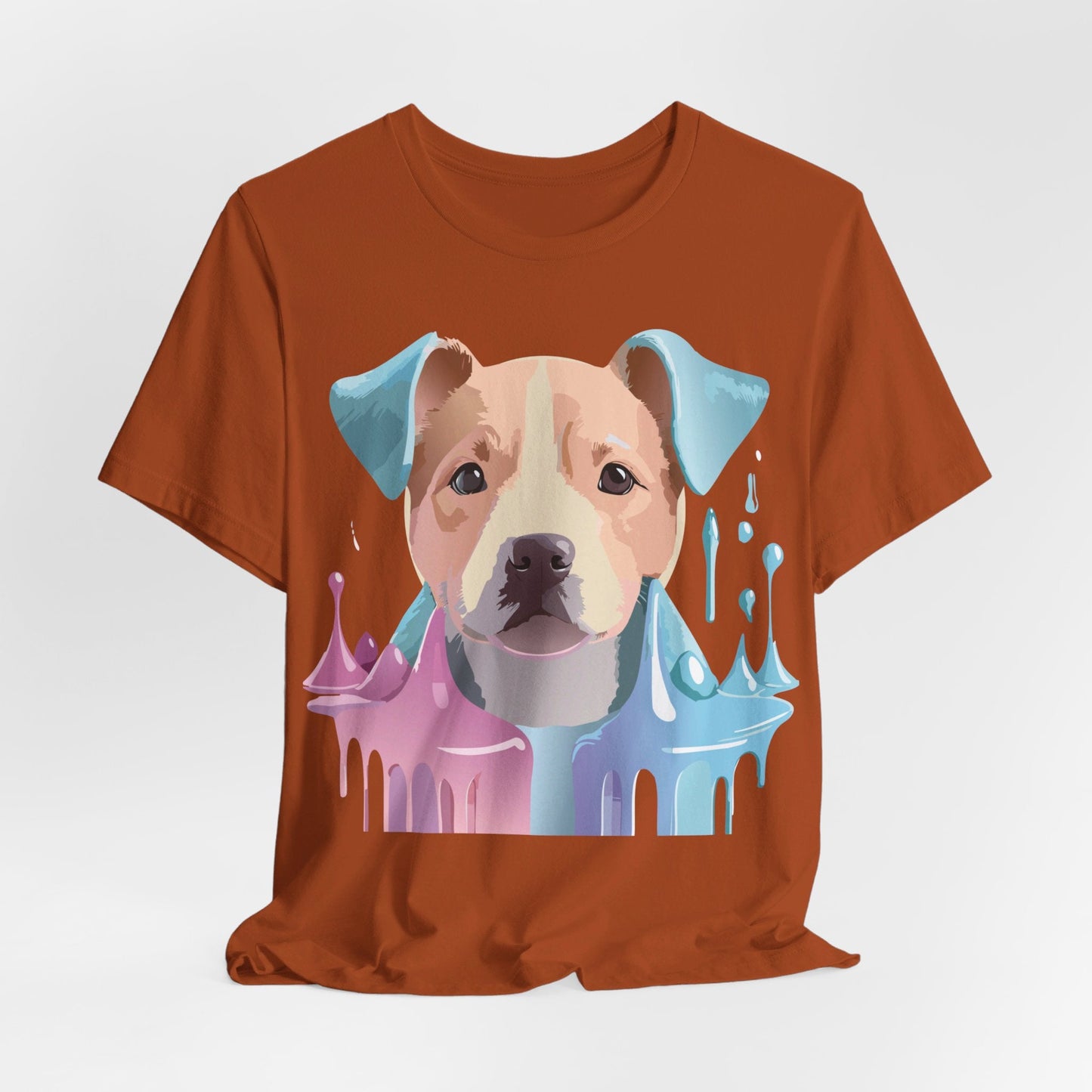 Unisex Dog Graphic Tee With Vintage Inspired Artwork By Adelpha Short Sleeve Shirt