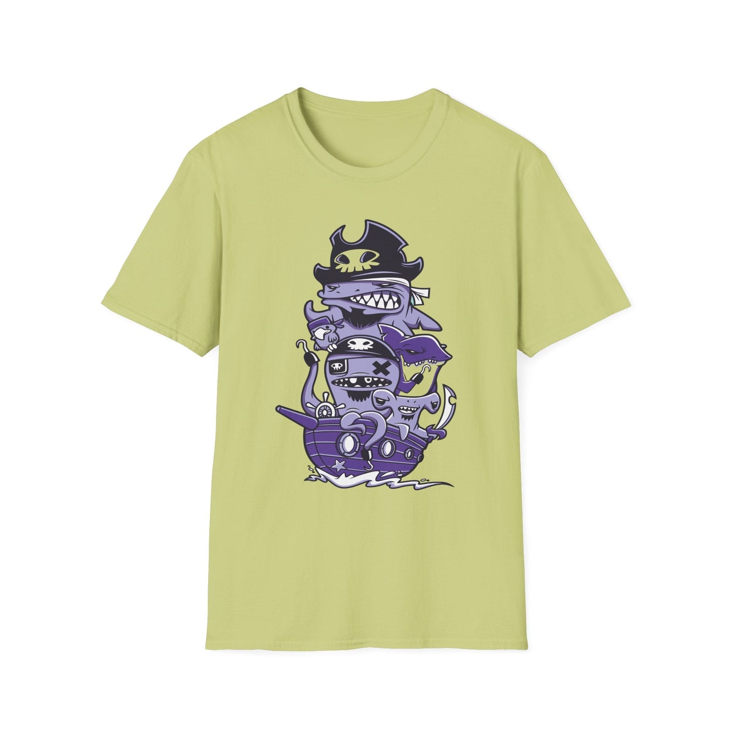 Cartoon T Shirt Animation Tee Unisex Softstyle 64000 100 Percent Ring Spun Cotton Funny Graphic Tee