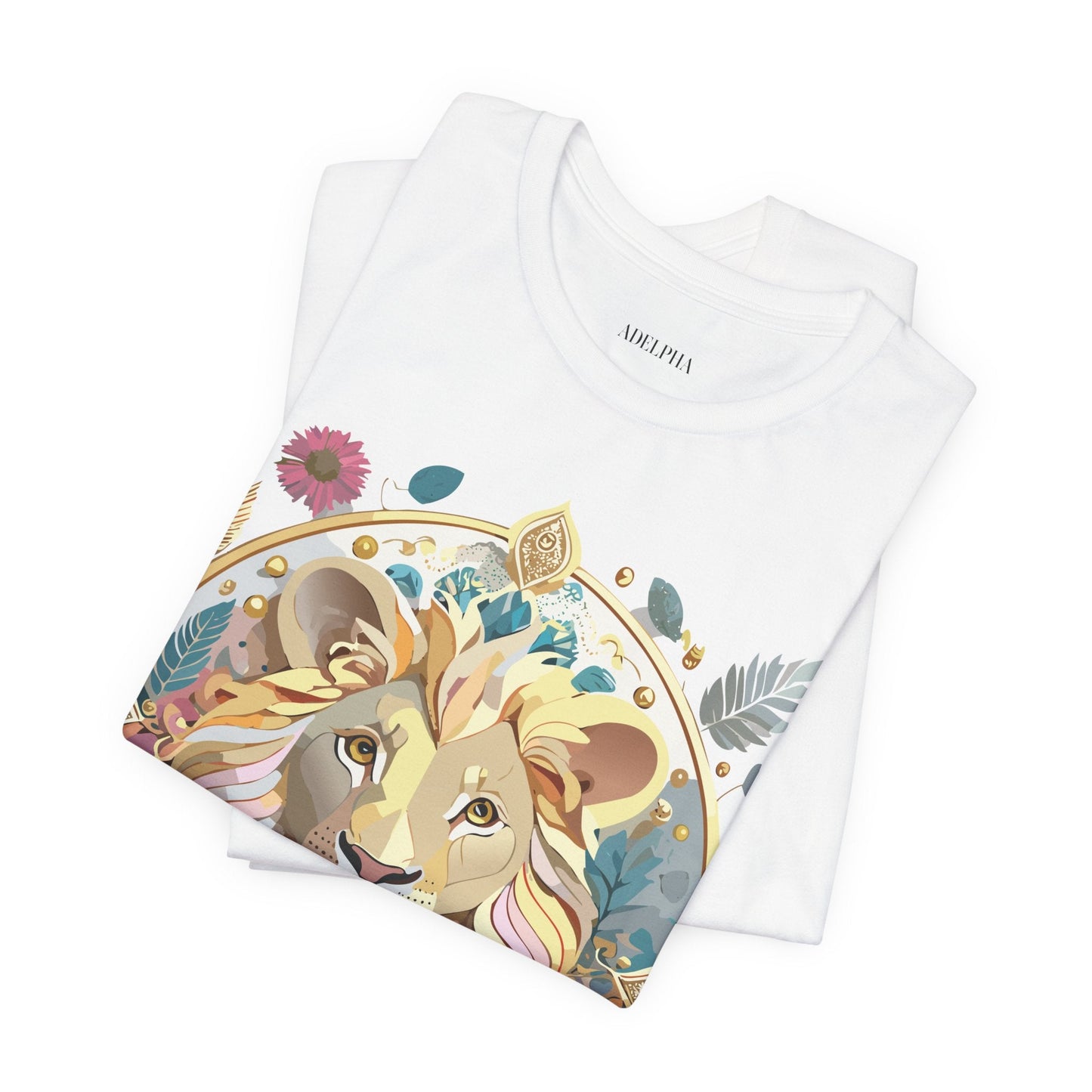 Medallion Graphic Unisex 100 Cotton Vintage Animal Medal Artwork Tee 64
