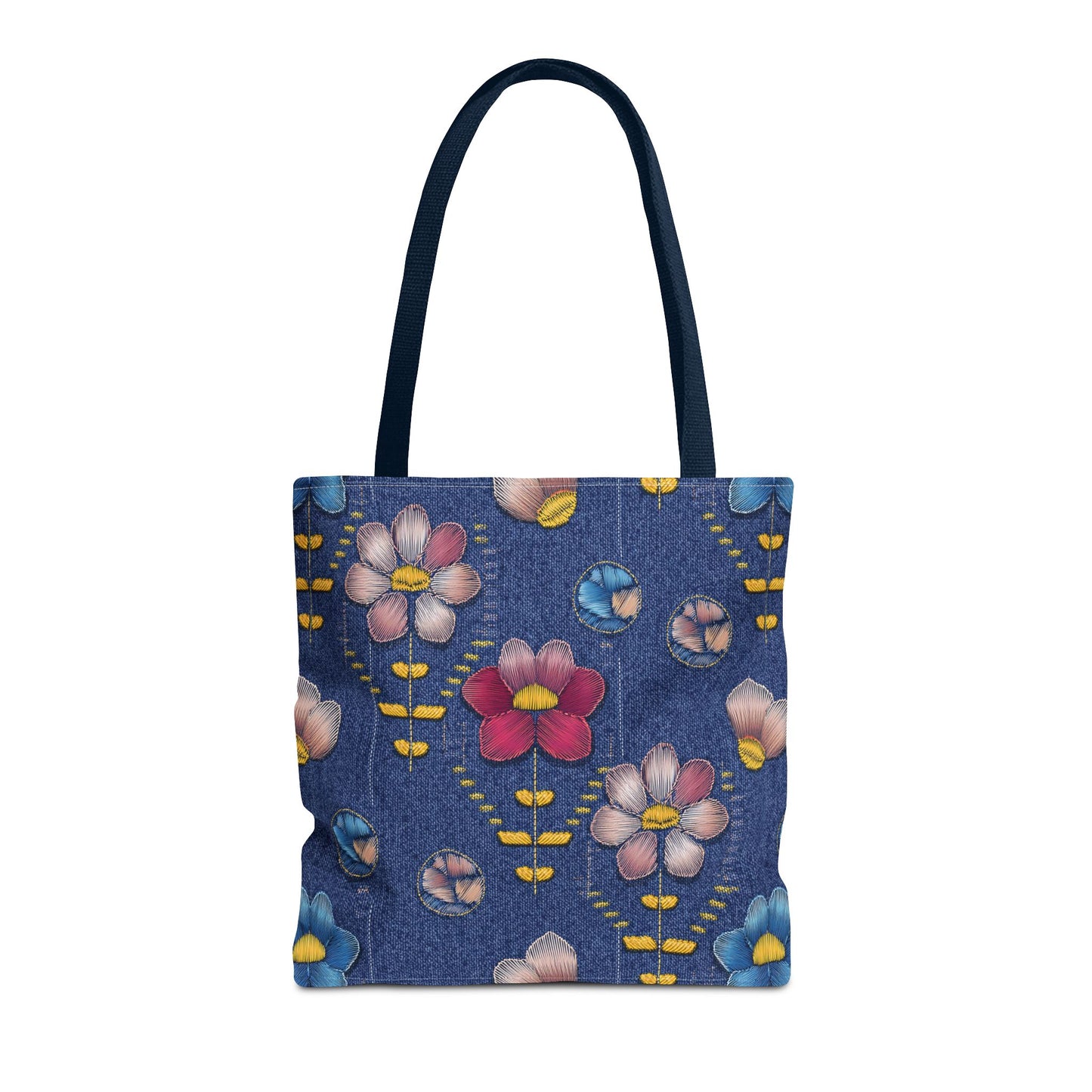 DENIM PRINT CANVAS BAG HIGH-QUALITY 100% SPUN POLYESTER 3 SIZES CANVAS BAG-174