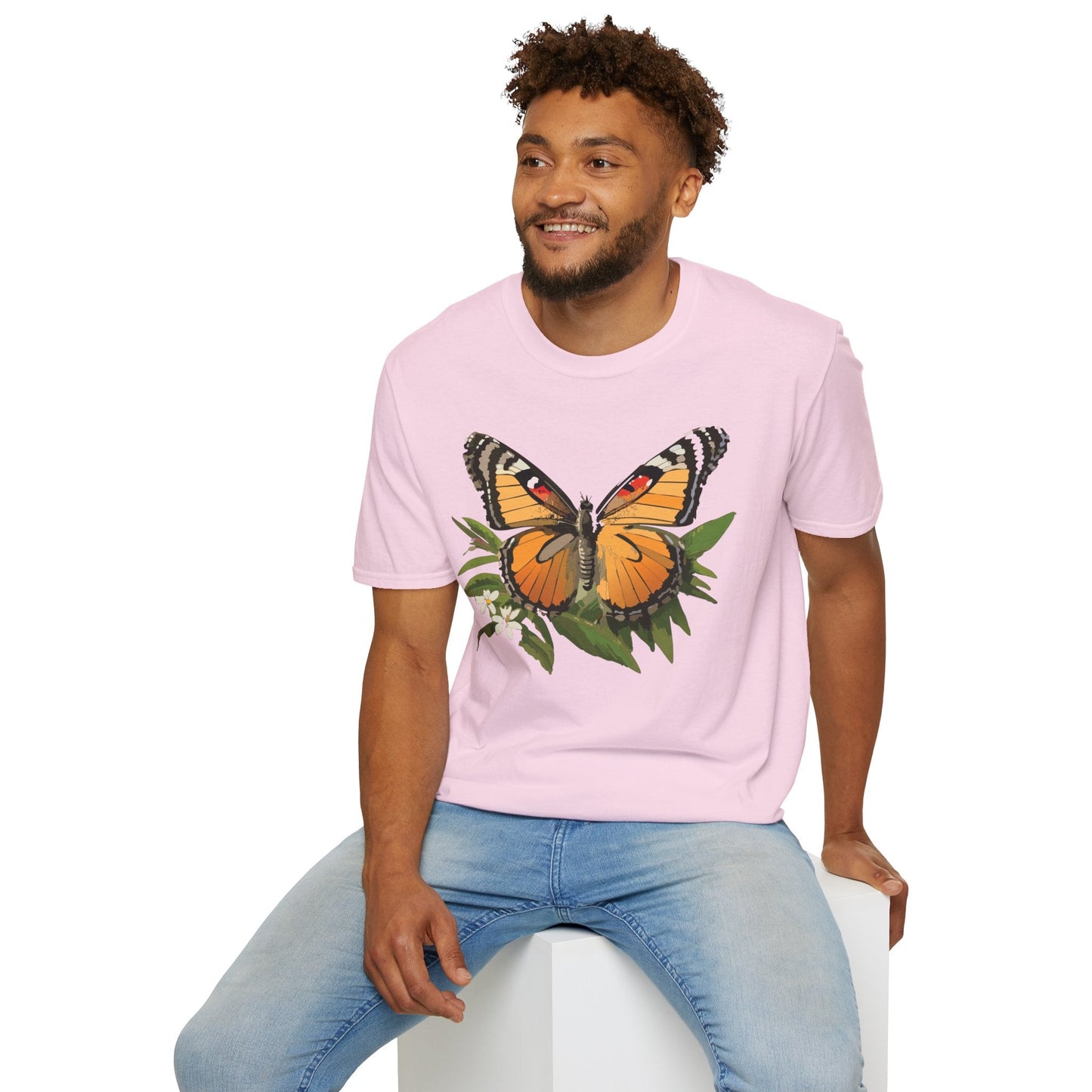 Monarch Butterfly Shirt Unisex Softstyle Tee 100 Percent Ring Spun Cotton Gildan 64000