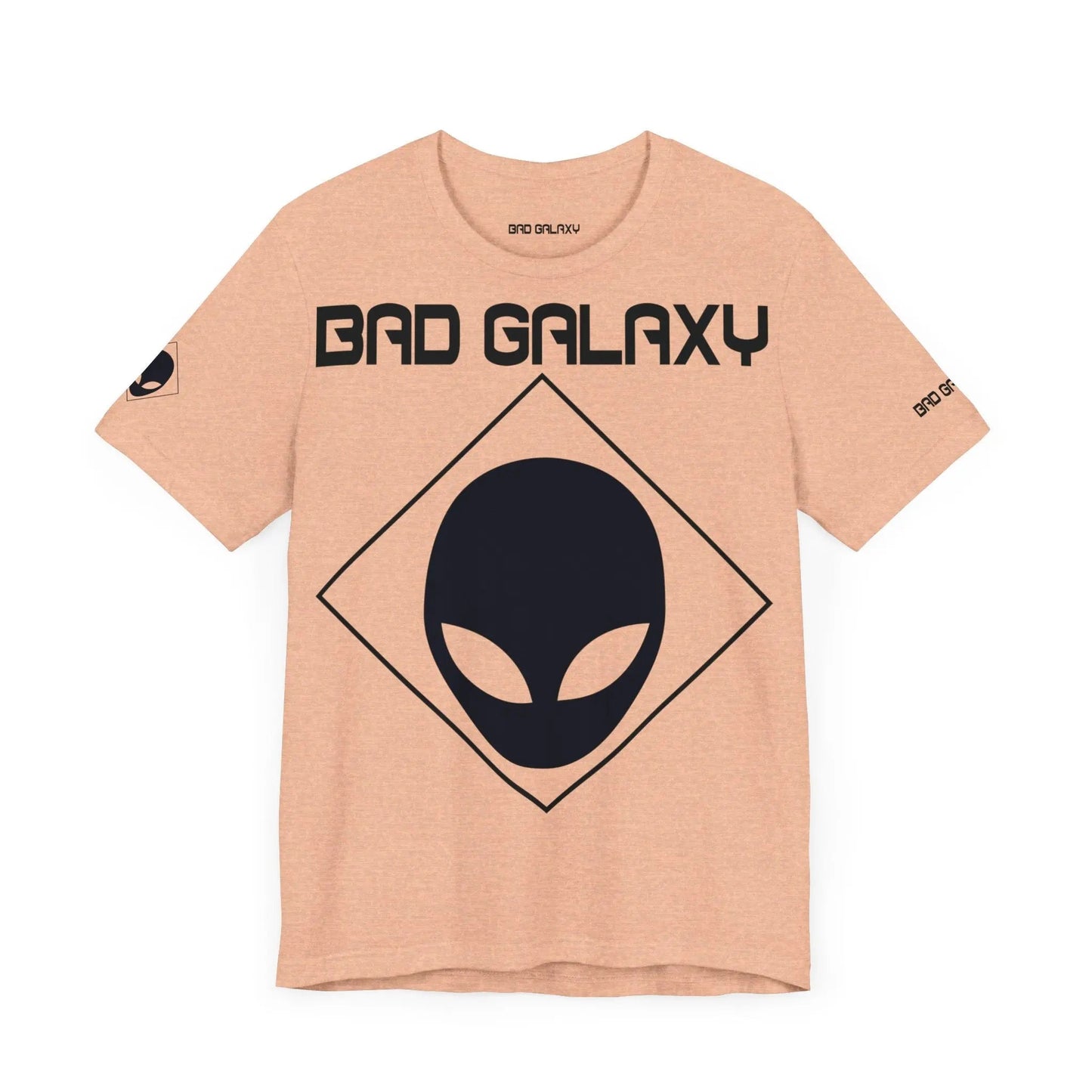 Bad Galaxy Alien Graphic Tee Shirt 100 Percent Cotton Lightweight Eco Friendly Wear
