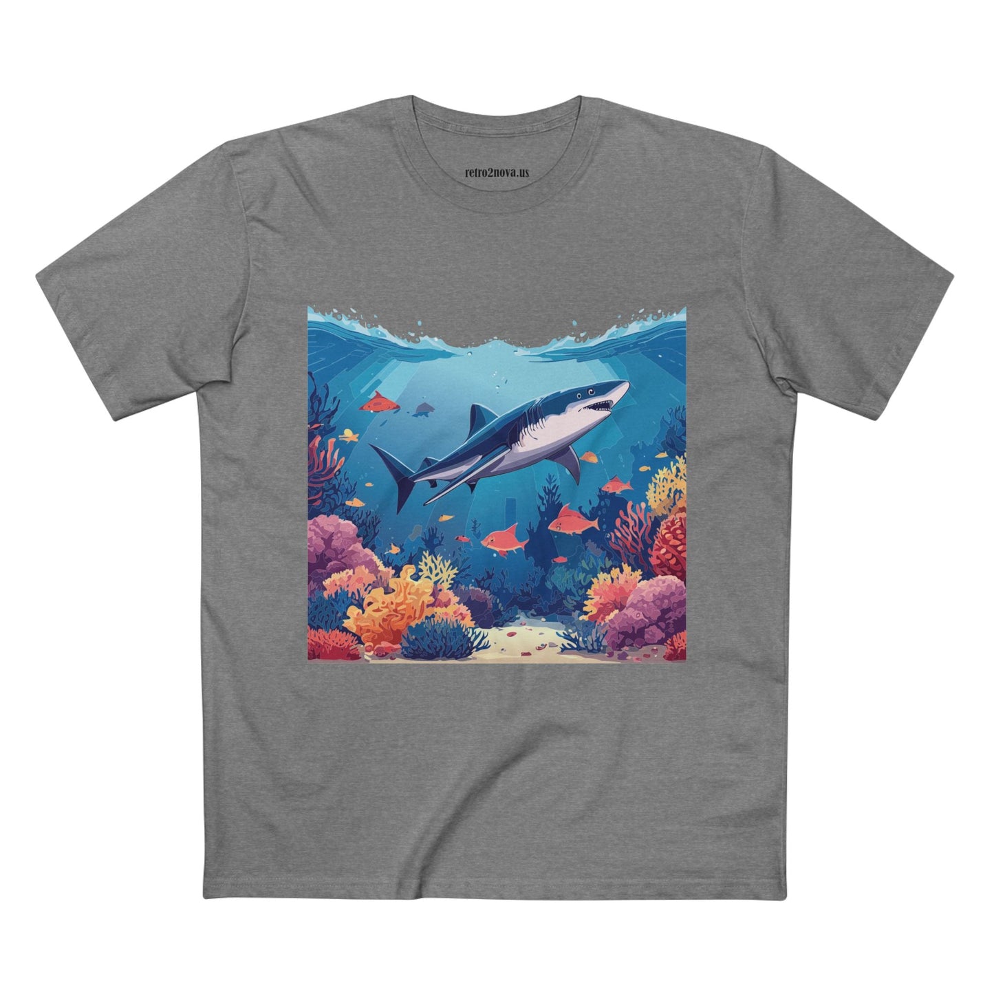 Ocean Pacific Unisex Premium Cotton Tee With Original Art Design From Retro2Nova Art Collection