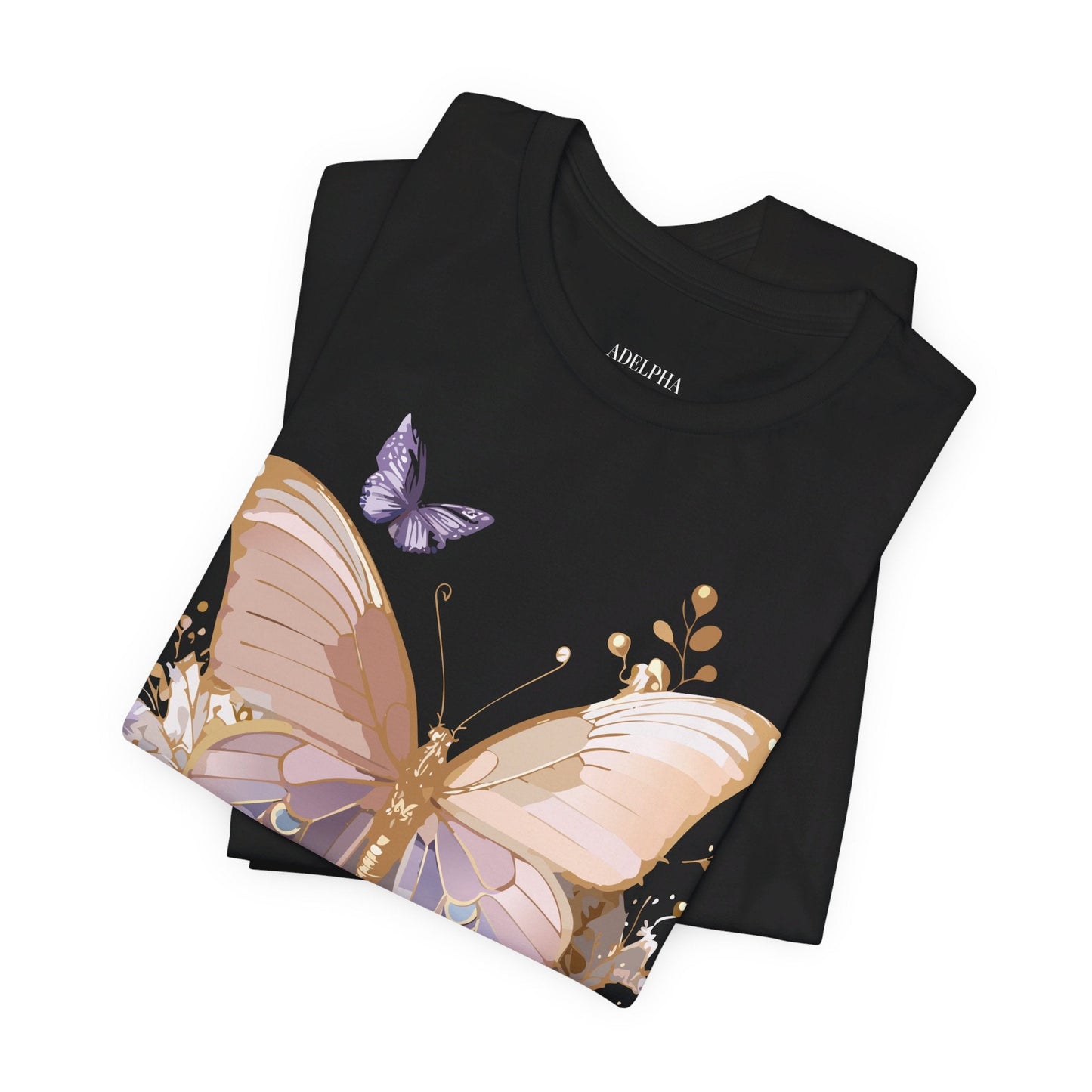 Butterfly Graphic Tee From Adelpha Unisex Short Sleeve Vintage Artwork