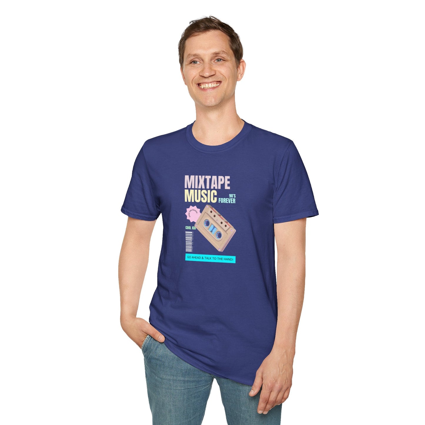 Mixtape Music T-Shirt Unisex Cotton Retro Cassette Graphic Tee
