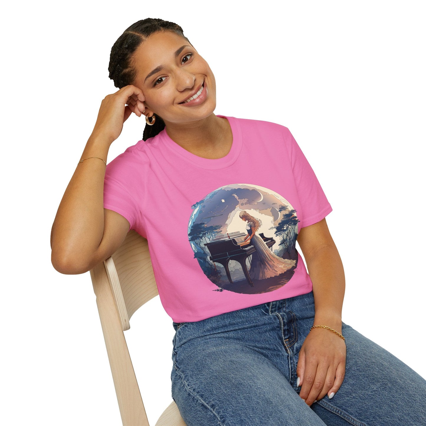 Womens Graphic T Shirts Art Design Shirt Unisex Softstyle Gildan 64000 Short Sleeve