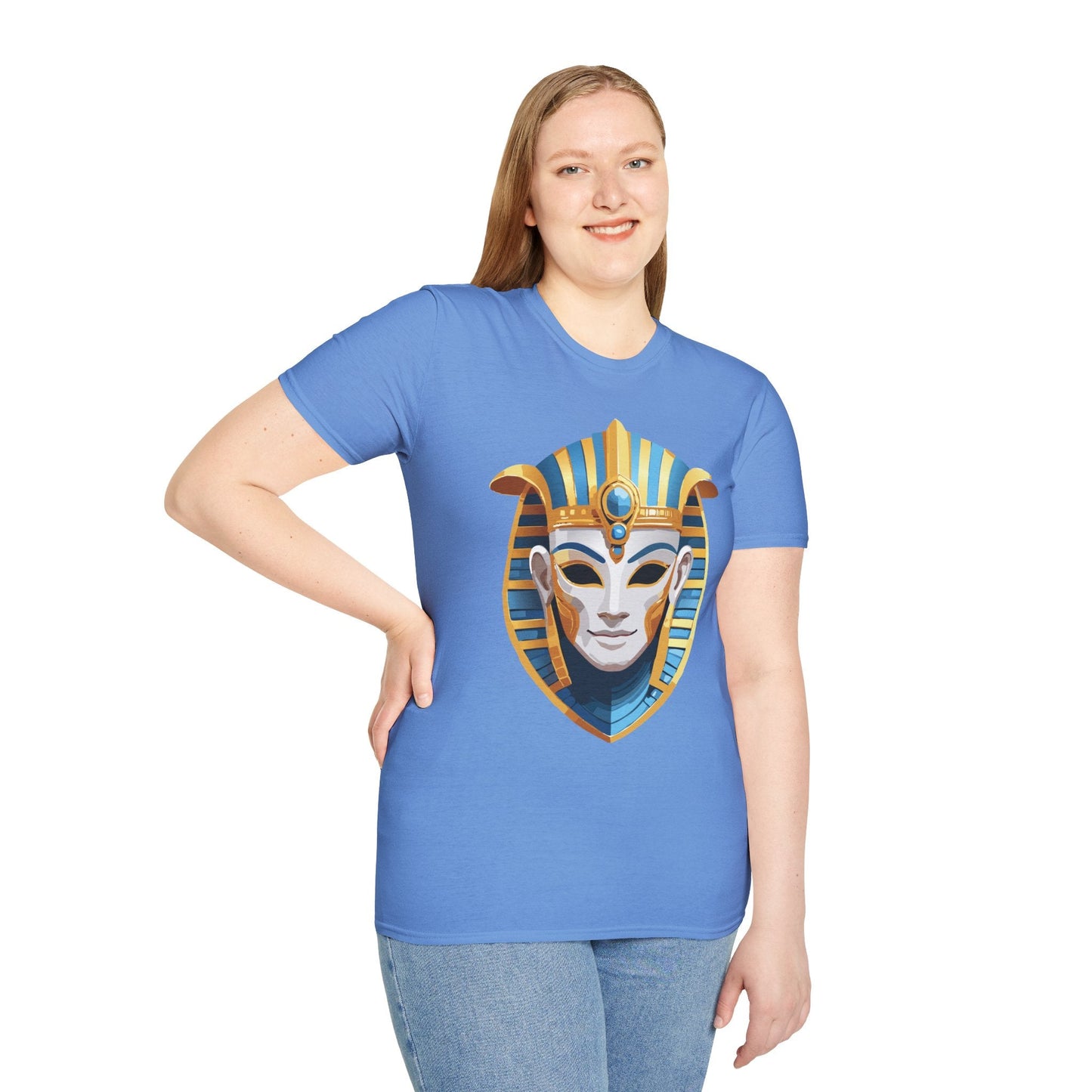 Mask Graphic Unisex Cotton Masquerade Design Artwork Tee 19