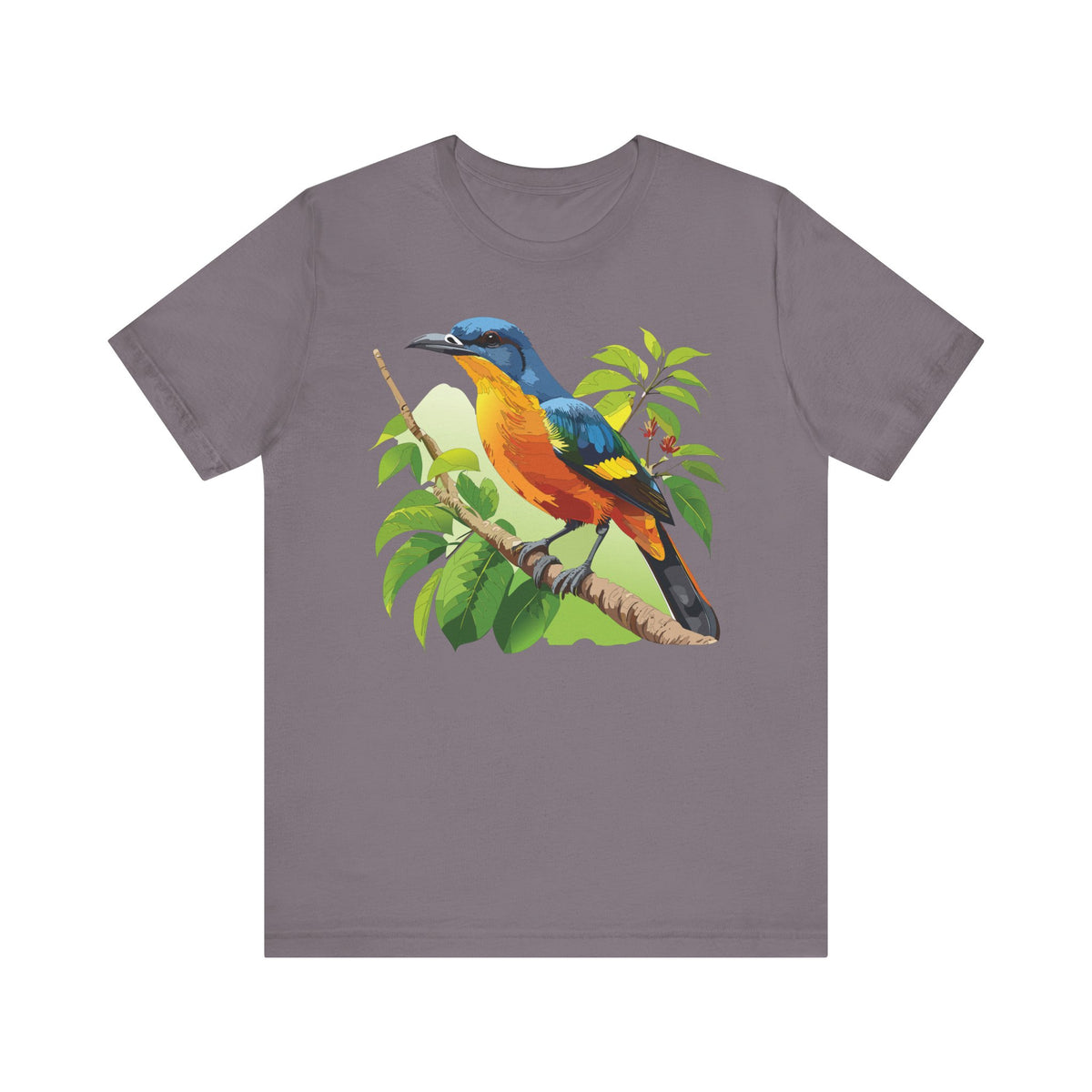 Bird Graphic Unisex Cotton Bella+Canvas Tee with Art Animal Design ab60