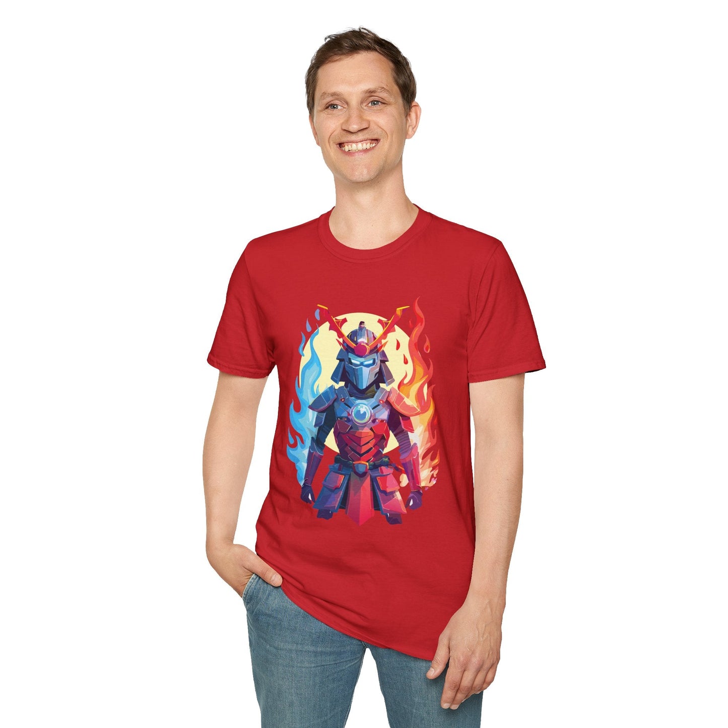 Samurai Shirt Unisex T Shirt Softstyle Ring Spun Cotton Gildan 64000 100 Percent Cotton Tee
