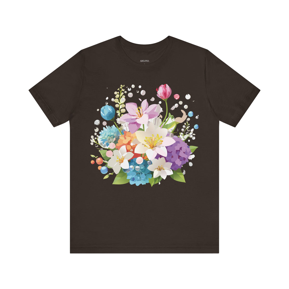 Floral Graphic Tee Shirt - Bella+Canvas Unisex 100 Cotton 3
