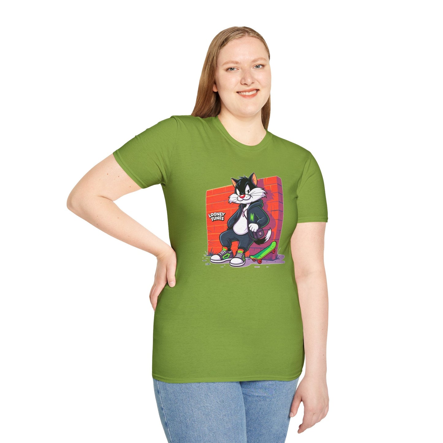 Cartoon T Shirt With Animation Design Unisex Softstyle Graphic Tee Funny Animals