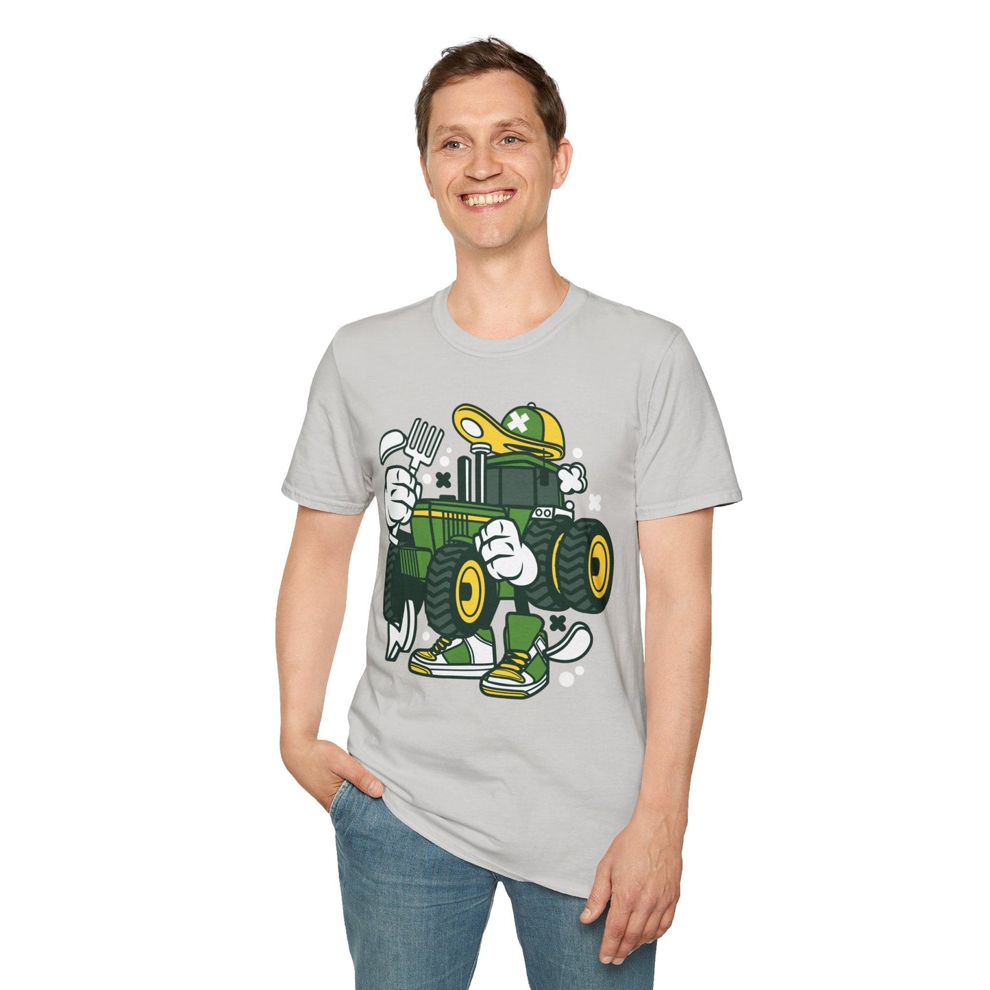 Cartoon T Shirt Animation Tee Funny Design Unisex Softstyle Cotton Shirt 64000 Comfort