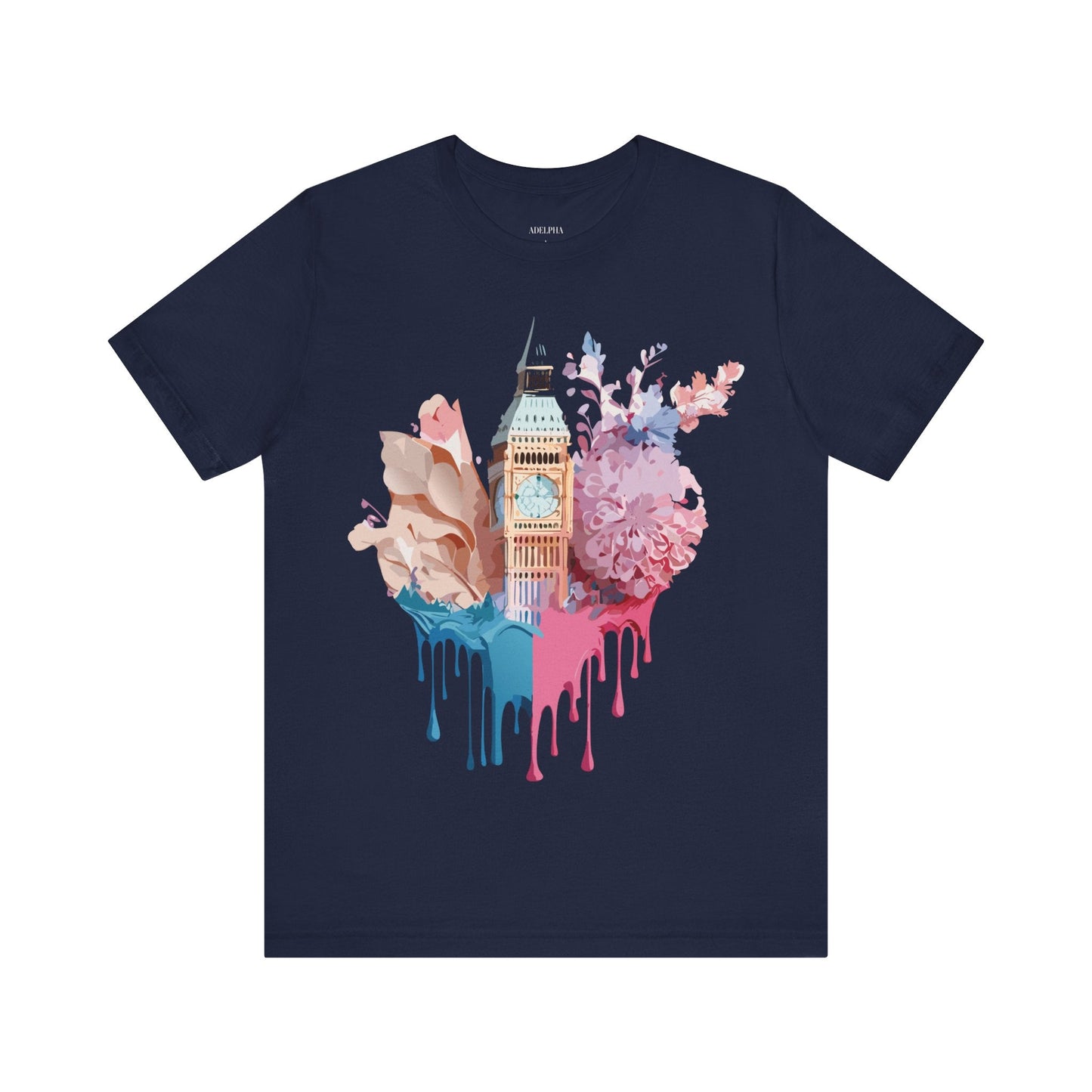 Adelpha Unisex London Tour Graphic Tee With Vintage Inspired Artwork Short Sleeve