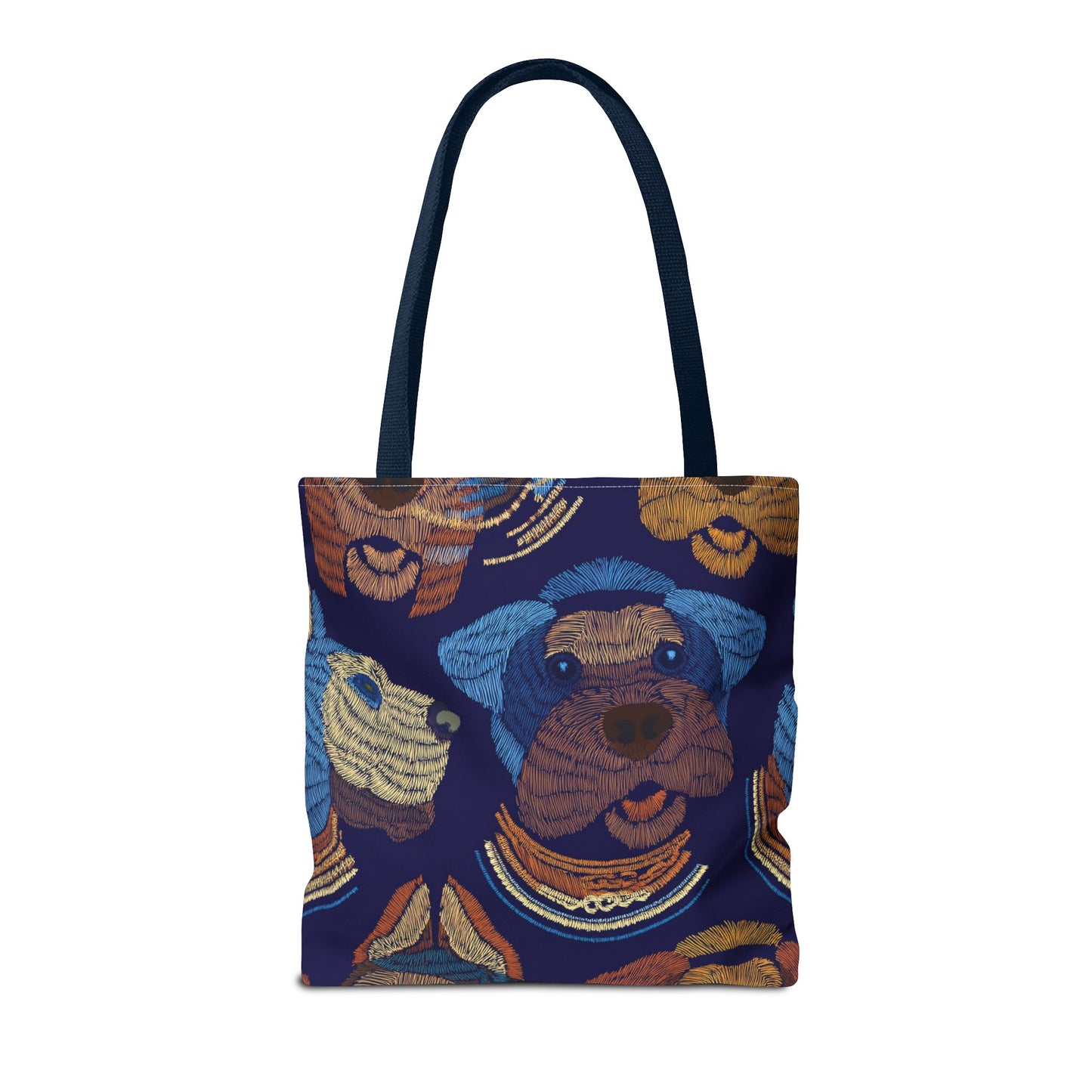 Denim Fabric Imitation Print Unisex Canvas Bag Poly Spun 3 Sizes Tote Bag 191-14
