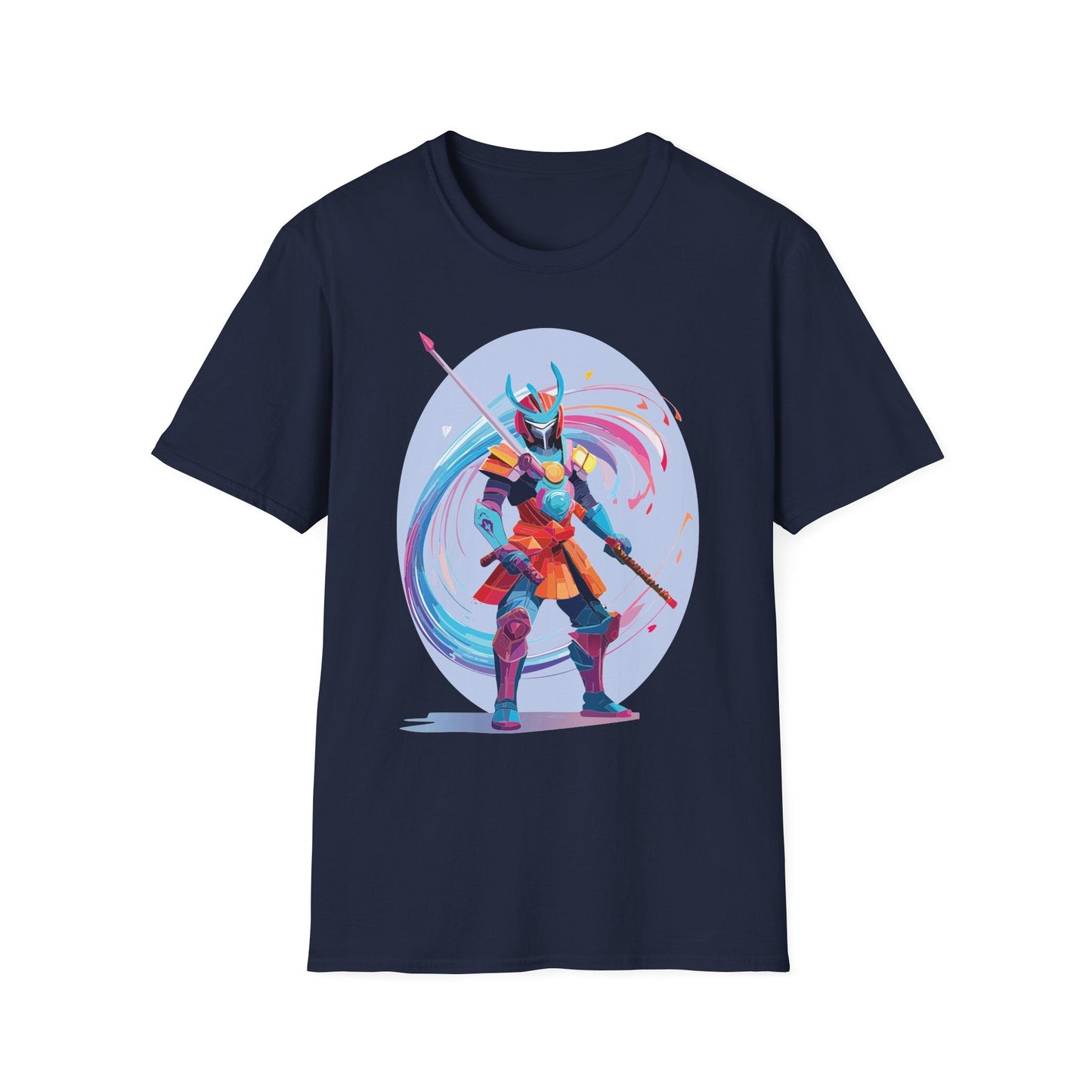 Samurai Shirt Unisex Gildan Softstyle Tee 100 Percent Ring Spun Cotton Samurai Design
