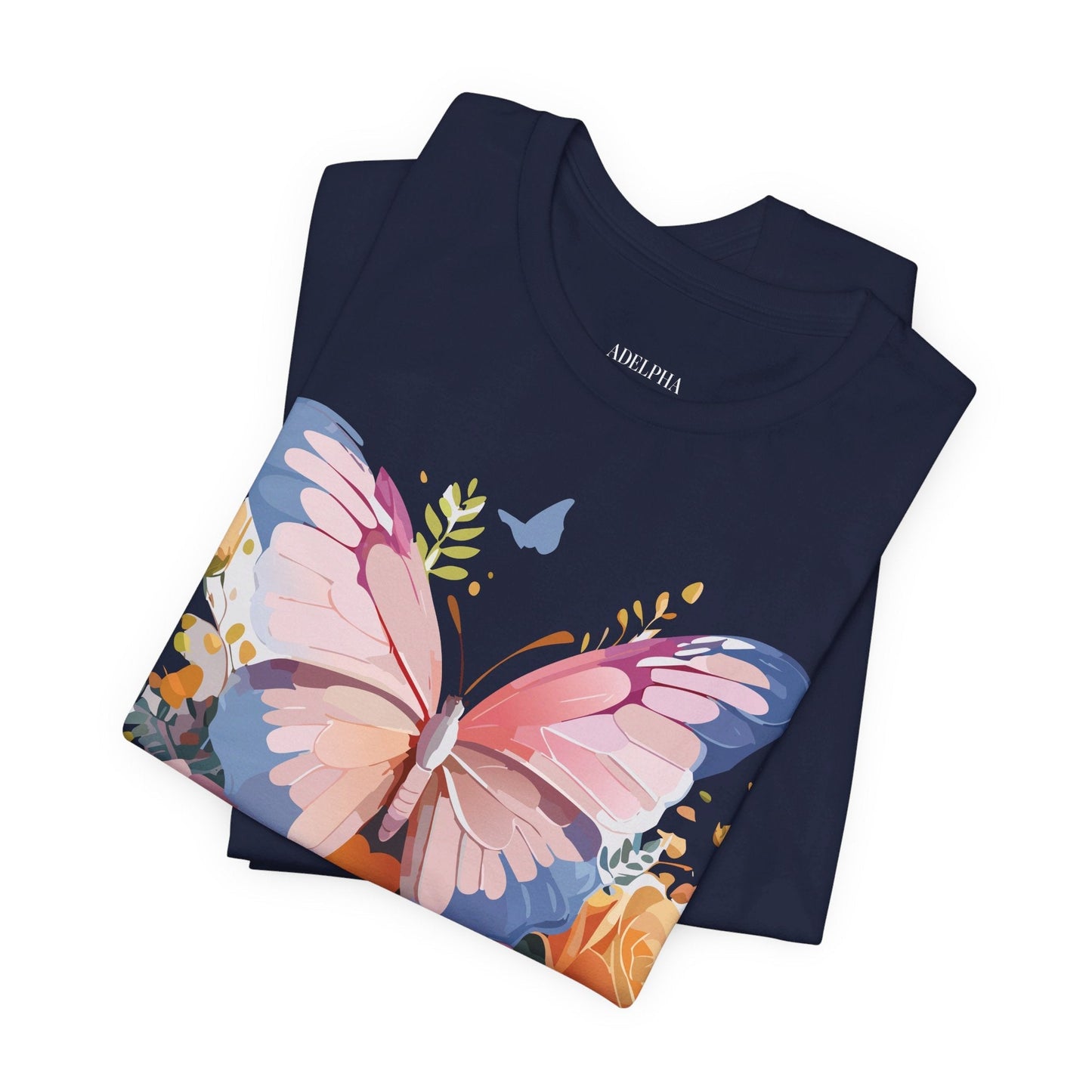 Butterfly Graphic Tee Unisex Short Sleeve Jersey Shirt By Adelpha