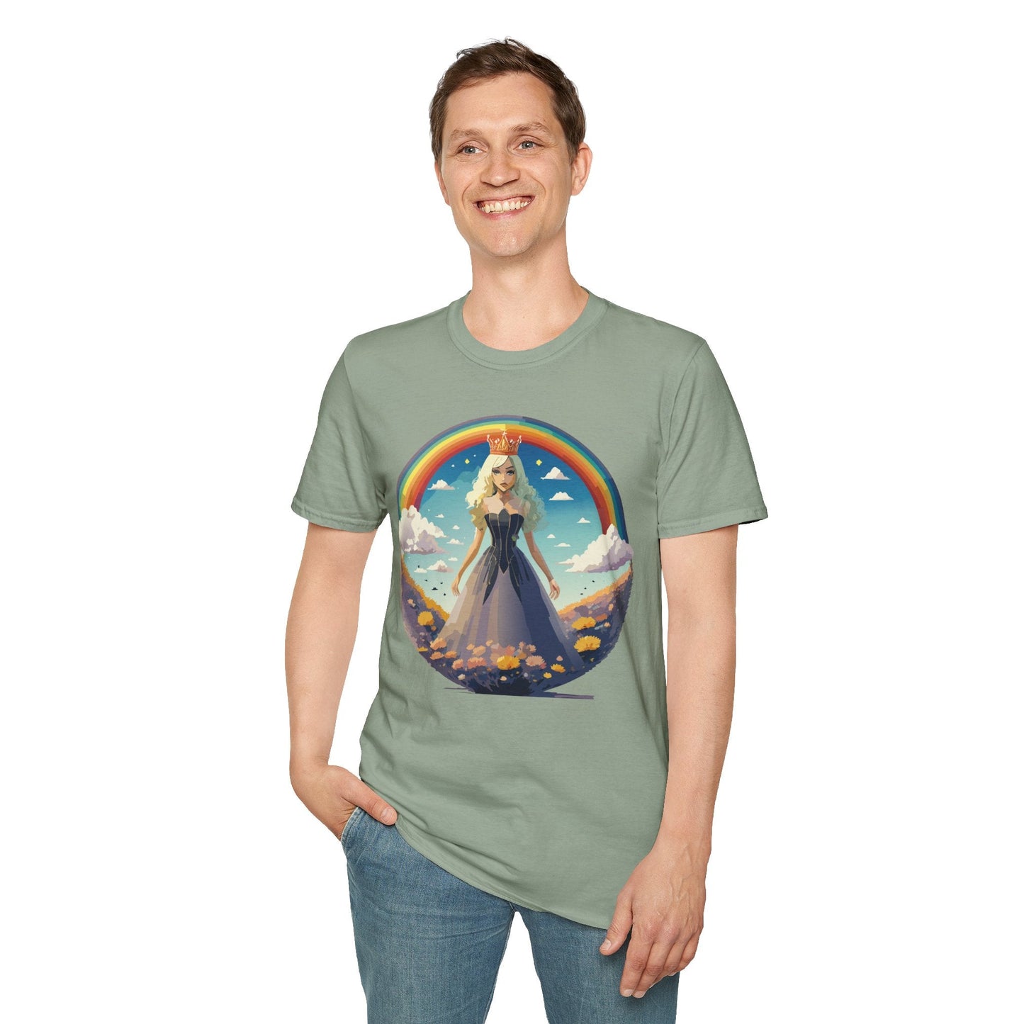 Womens Graphic T Shirt Art Design Tee 100 Percent Cotton Short Sleeve Softstyle Unisex