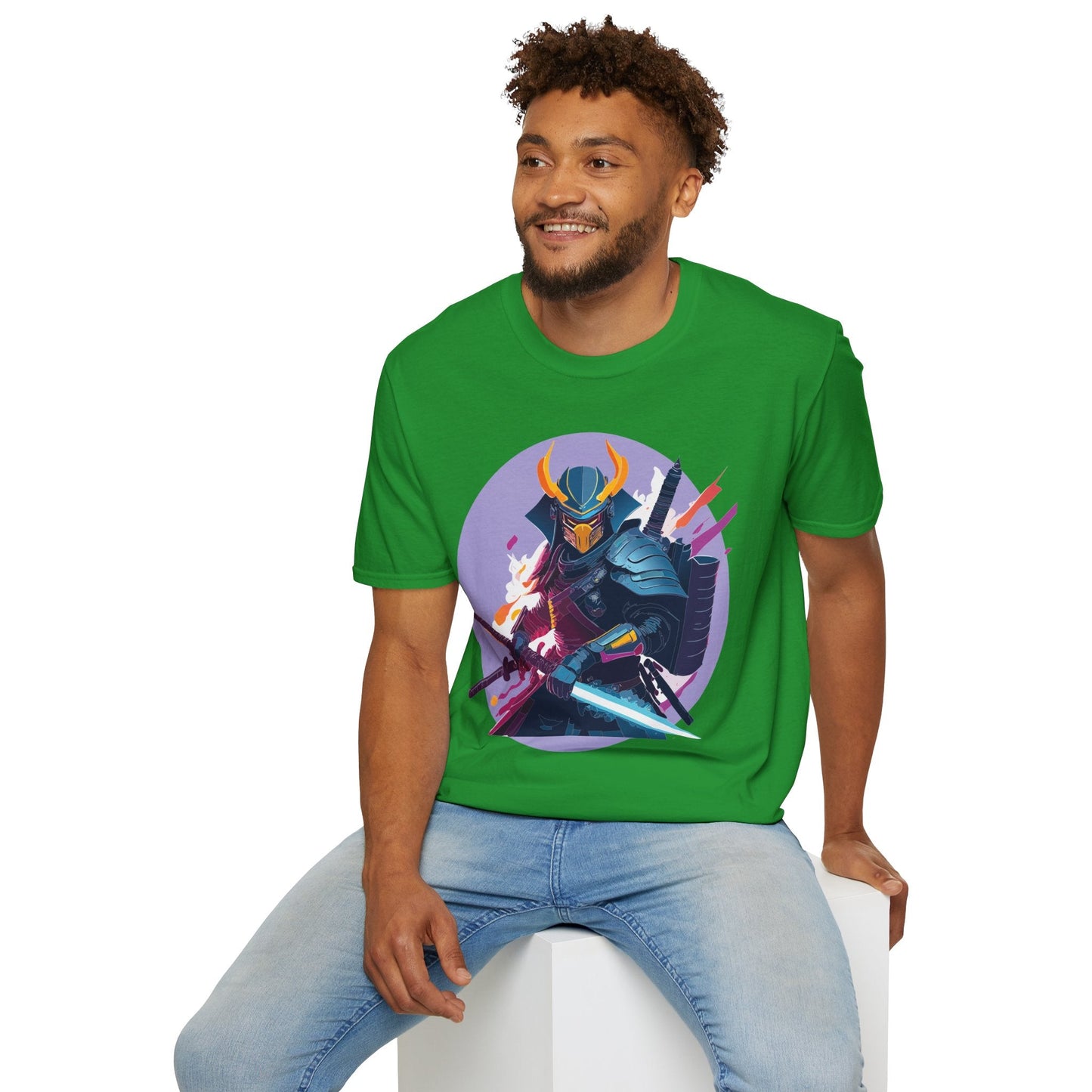 Samurai Shirt Unisex Softstyle Tee 100 Percent Ring Spun Cotton Comfortable Everyday Wear