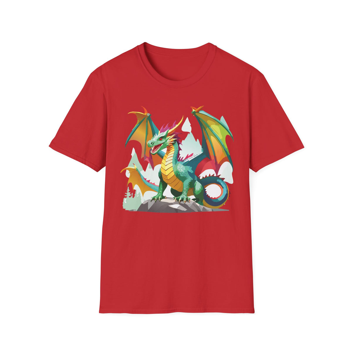 Dragon Graphic Tee Gildan Unisex 100 Cotton Tee Shirt with Animals m24