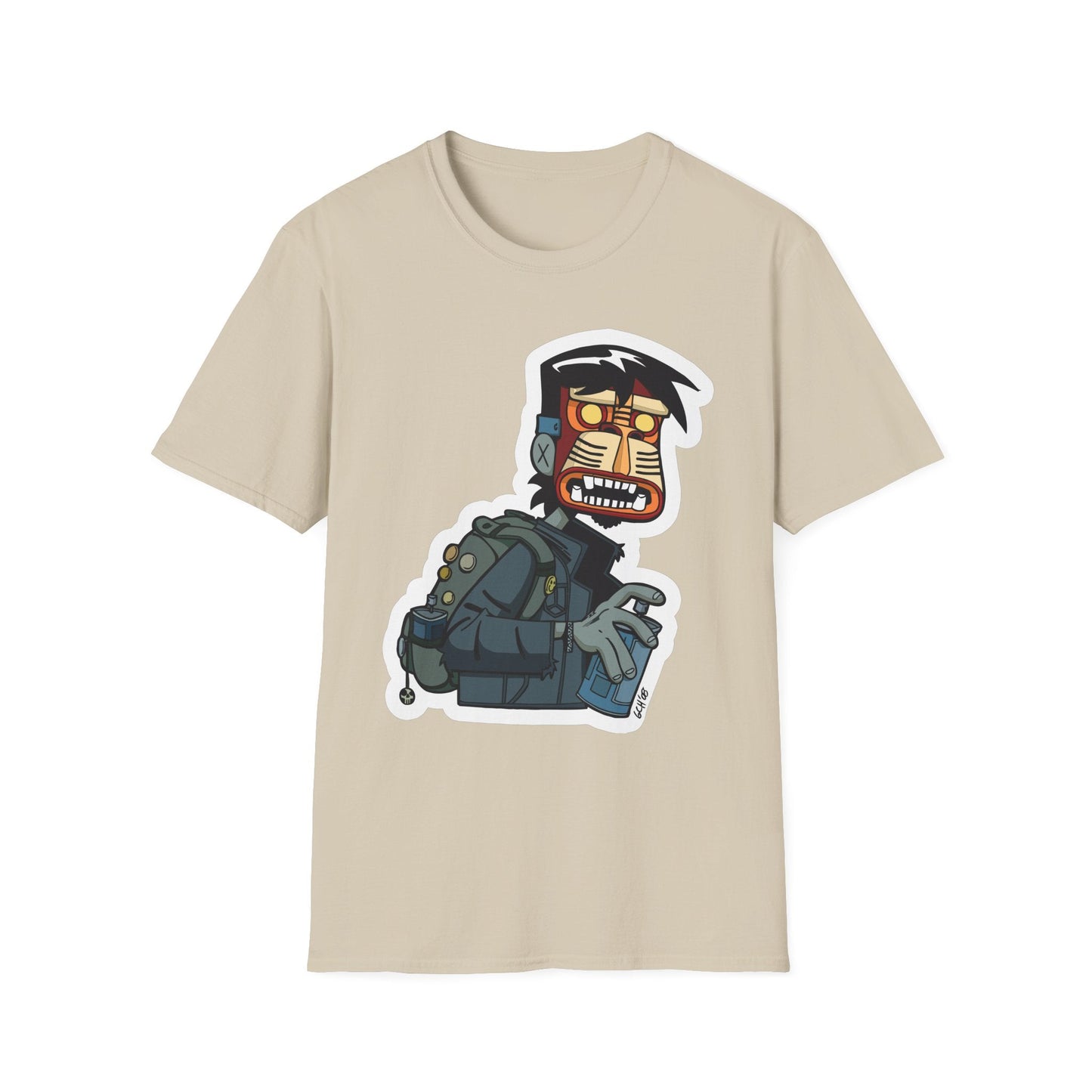 Cartoon T Shirt Animation T Shirt Funny Tee Shirt Unisex Short Sleeve Softstyle Cotton Tee 64000