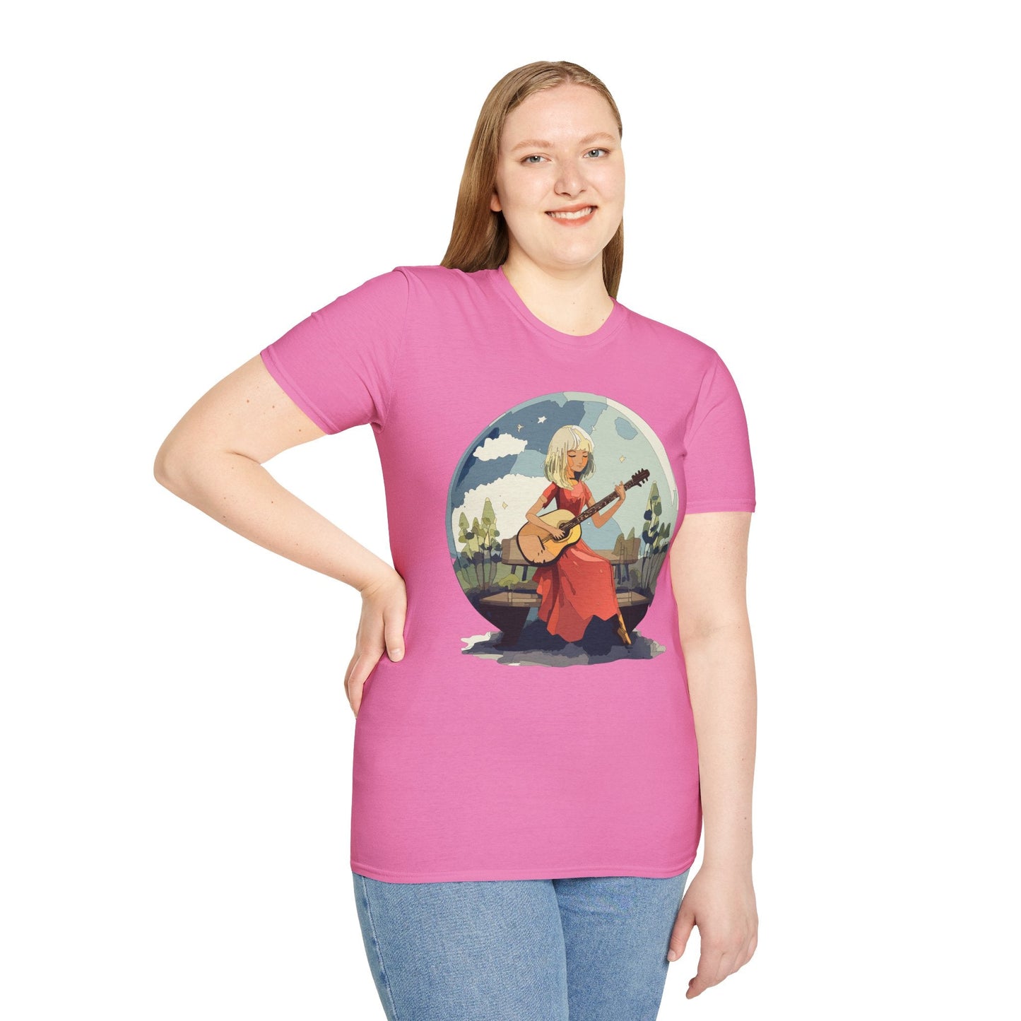Womens Graphic T Shirts Art Design Shirt Unisex Softstyle Cotton Tee Quality Comfort Everyday Style