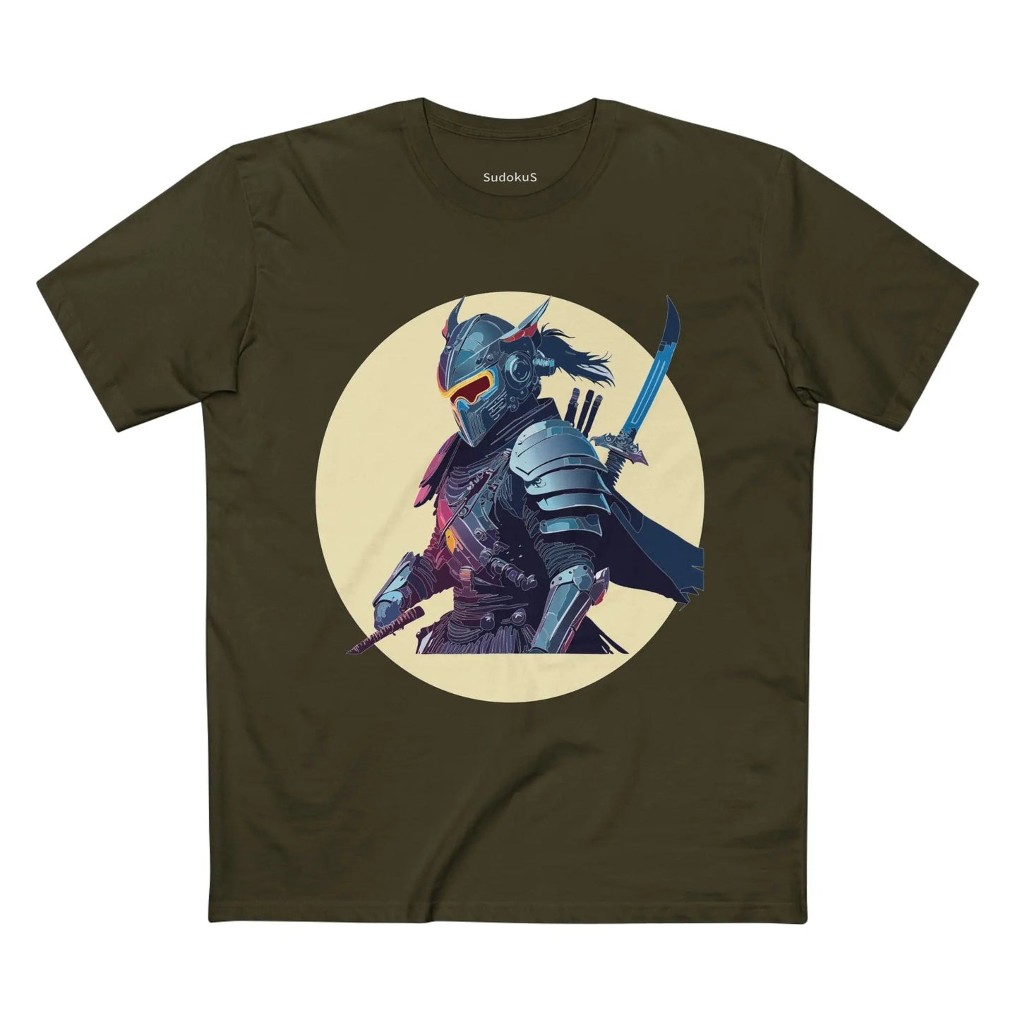 Samurai Graphic Unisex 100 Cotton Staple Tee 4