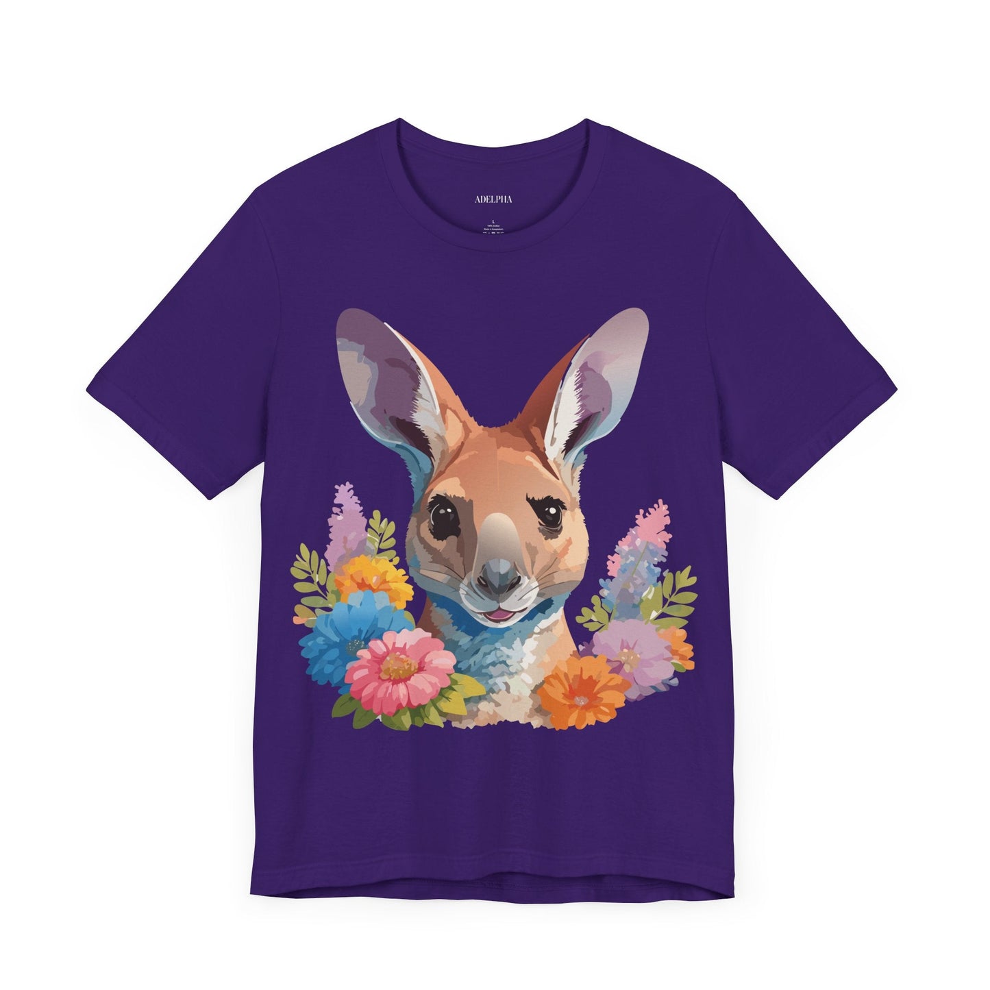 Kangaroo Graphic Unisex 100 Cotton Vintage Animal Artwork Tee 4