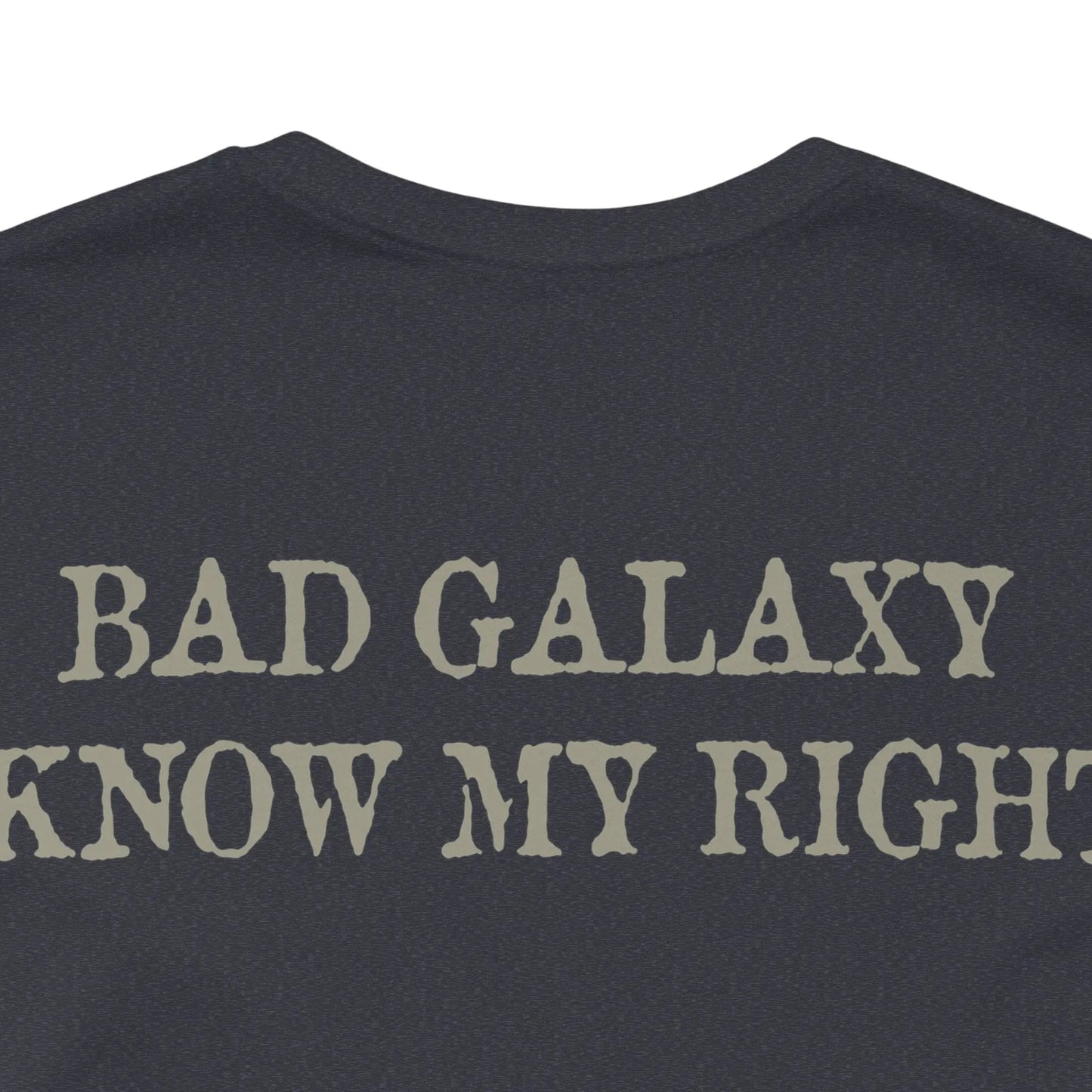 Bad Galaxy Skull T Shirt Made In USA 100 Percent Cotton Eco Friendly Inks Durable Stitching