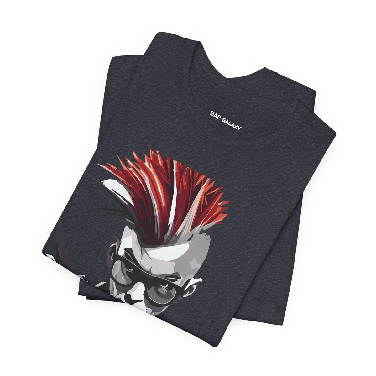 Punk Rock Graphic Unisex Cotton Bella+Canvas Tee with Art Design b24