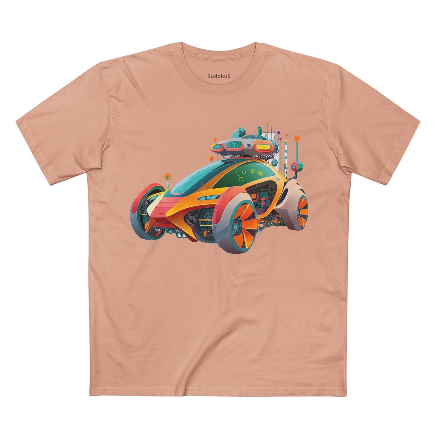 Car Graphic Unisex 100 Cotton Staple Tee 24