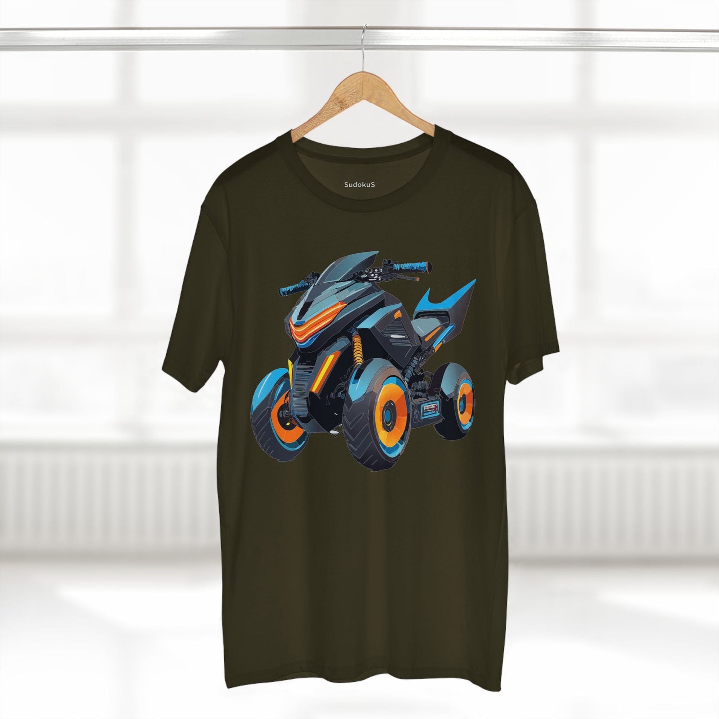 Moto Bike Graphic Unisex 100 Cotton Staple Tee 15