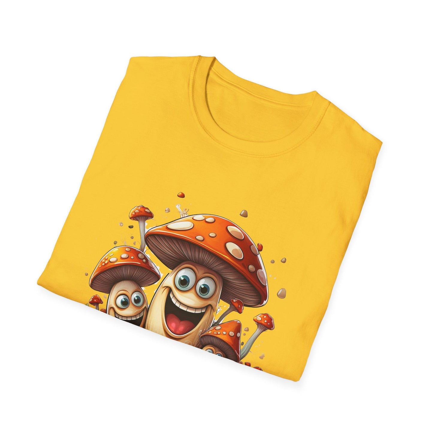 Mashroom Tee Shirt Unisex Funny Mashroom Design Softstyle 100 Percent Cotton Gildan