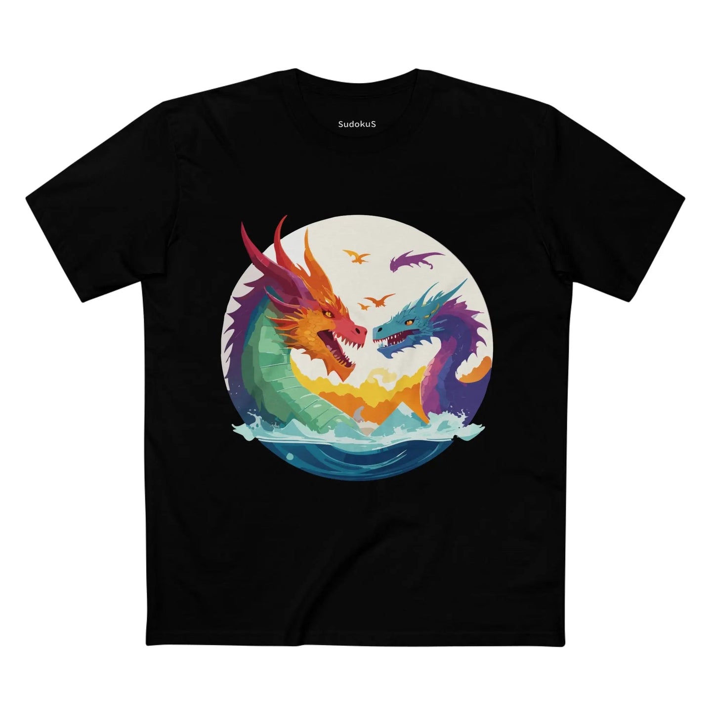 Dragon Graphic Unisex 100 Cotton Staple Tee 20