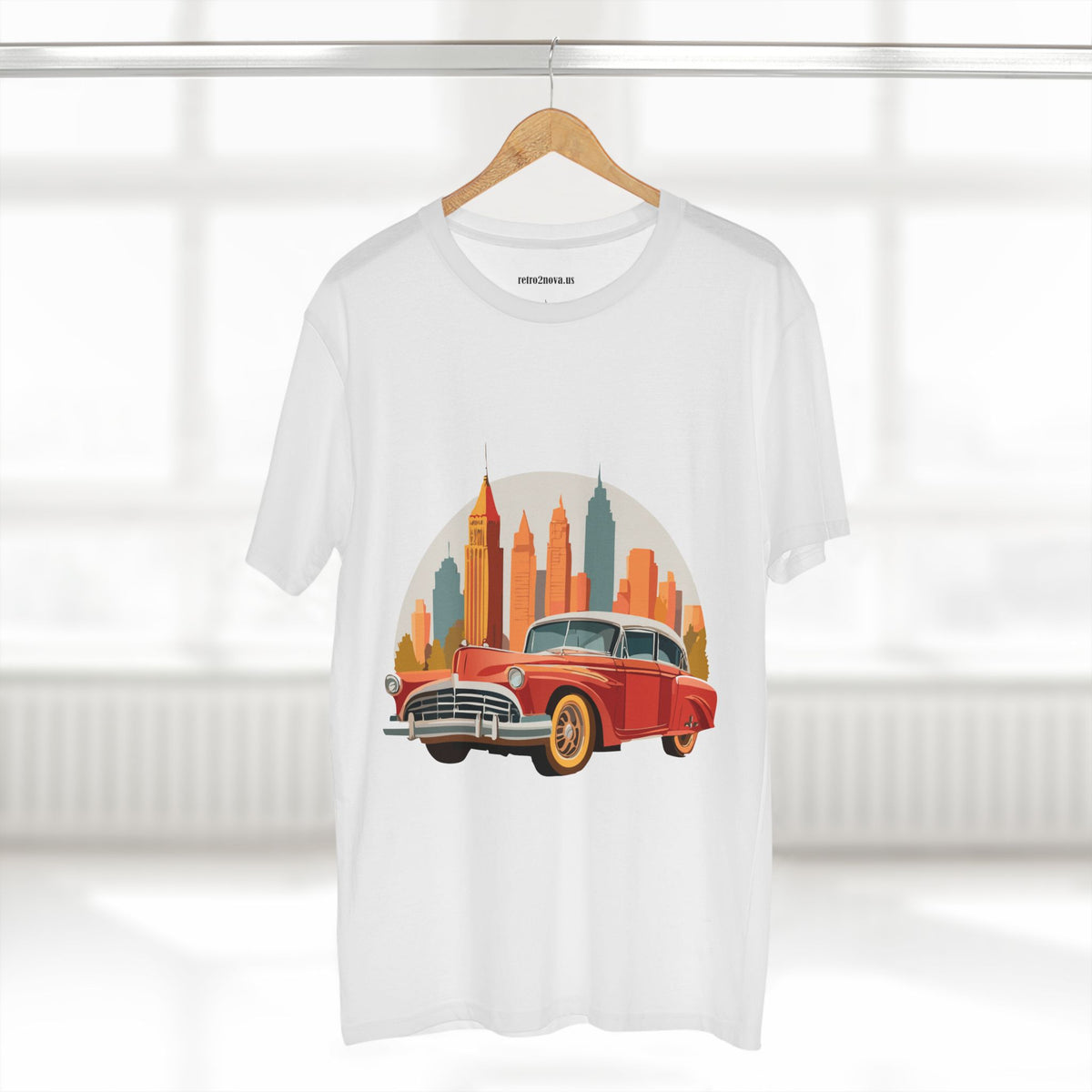Retro Car Vintage Graphic Tee Staple Unisex 100 Cotton Tee Shirt - RC-2