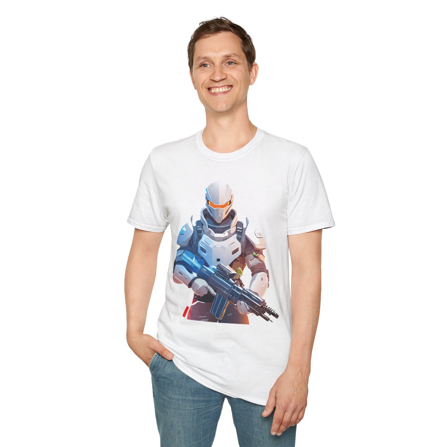 Robocop T Shirt Unisex Softstyle Ring Spun Cotton Tee With Robocop Art Design Premium Comfort
