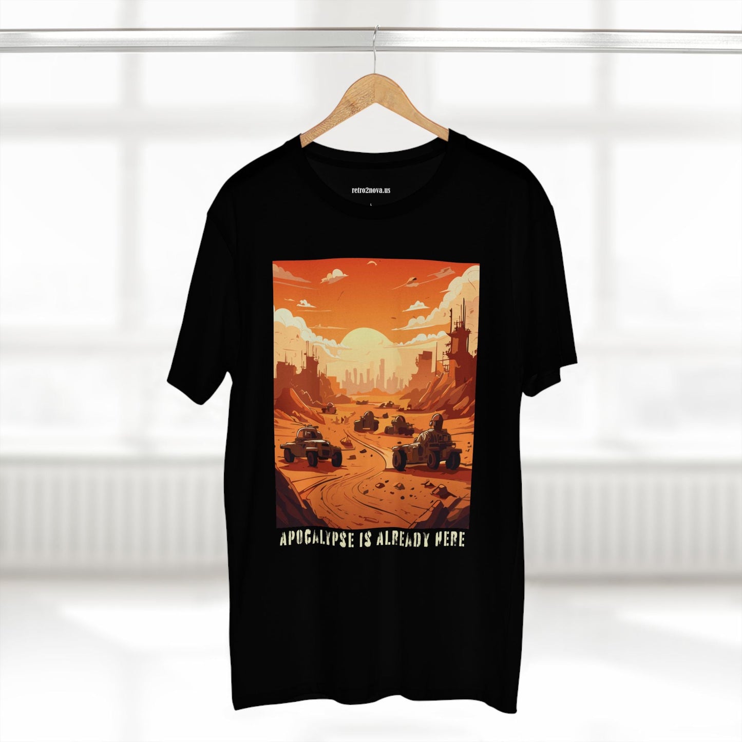 Retro2Nova Cataclysm Doomsday Unisex Premium Cotton Tee With Original Art Design
