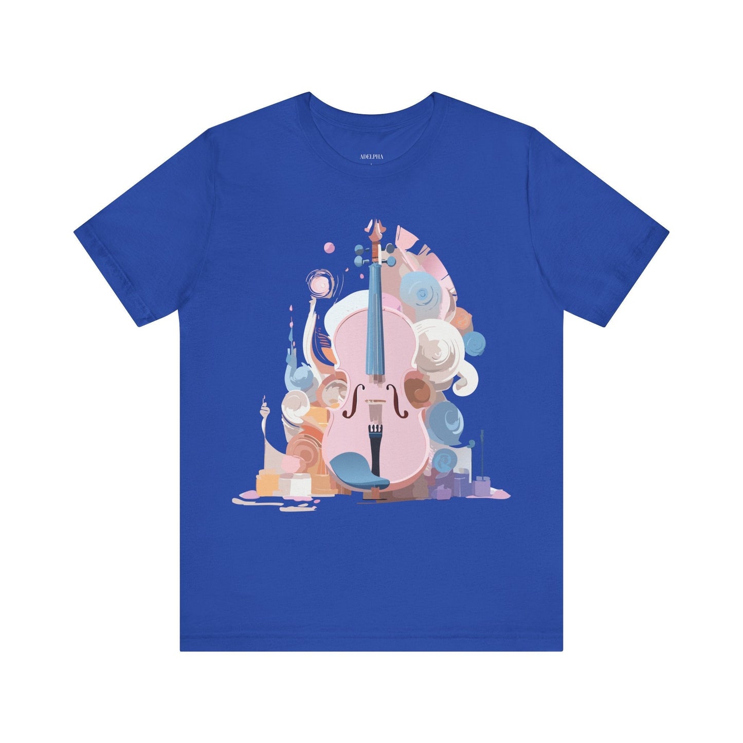 Music T Shirt Unisex Graphic Tee Vintage Inspired Artwork By Adelpha Short Sleeve