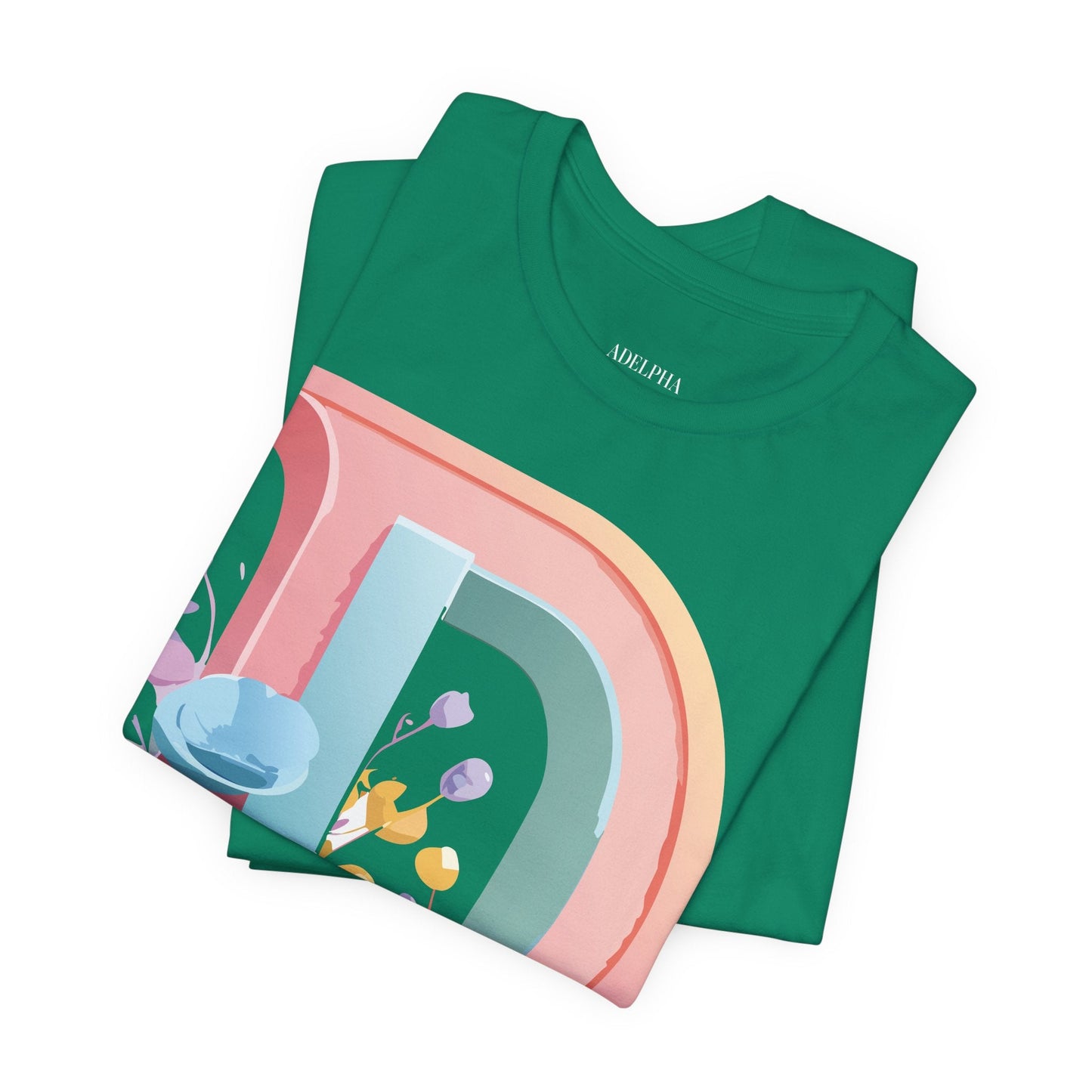 Letter D Shirt Unisex Jersey Graphic Tee From Adelpha With Vintage Inspired Artwork Short Sleeve