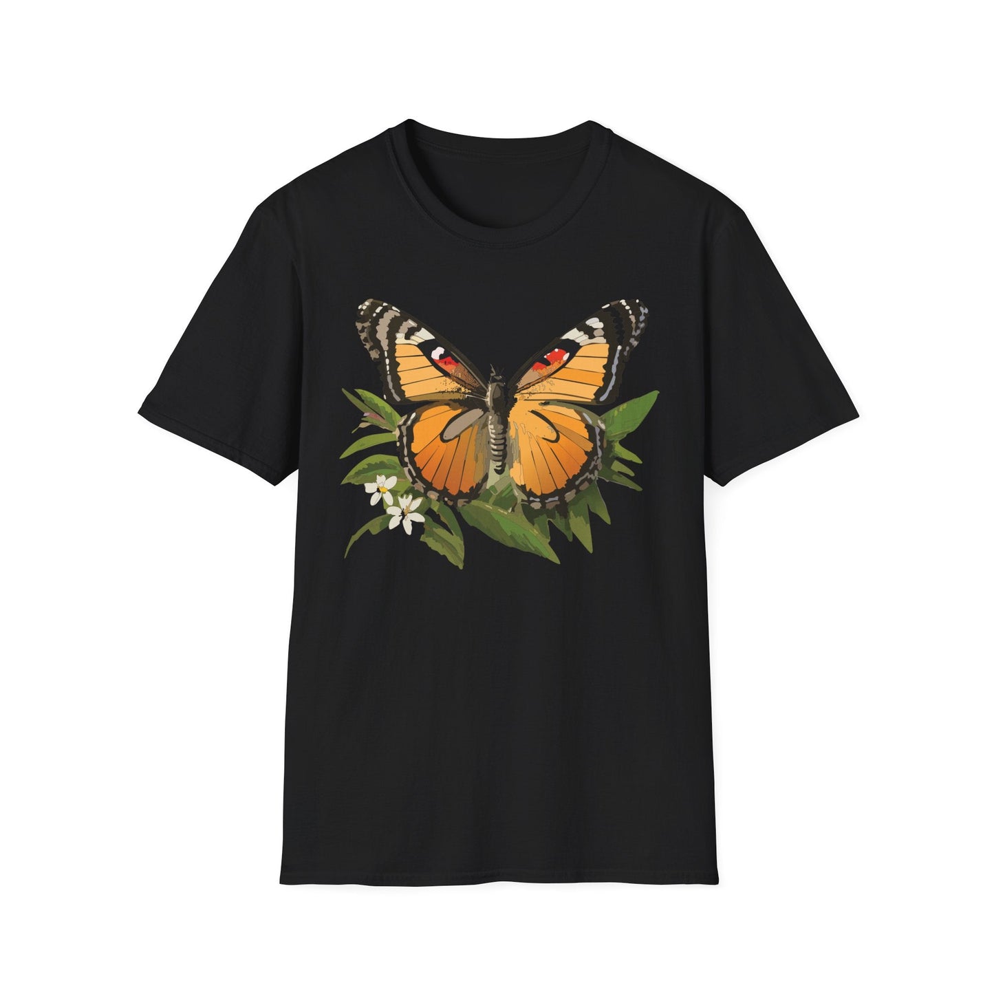 Monarch Butterfly Shirt Unisex Softstyle Tee 100 Percent Ring Spun Cotton Gildan 64000